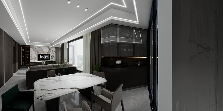 峨眉飞雪-喜悦璟上斓庭105㎡2室-装修设计方案