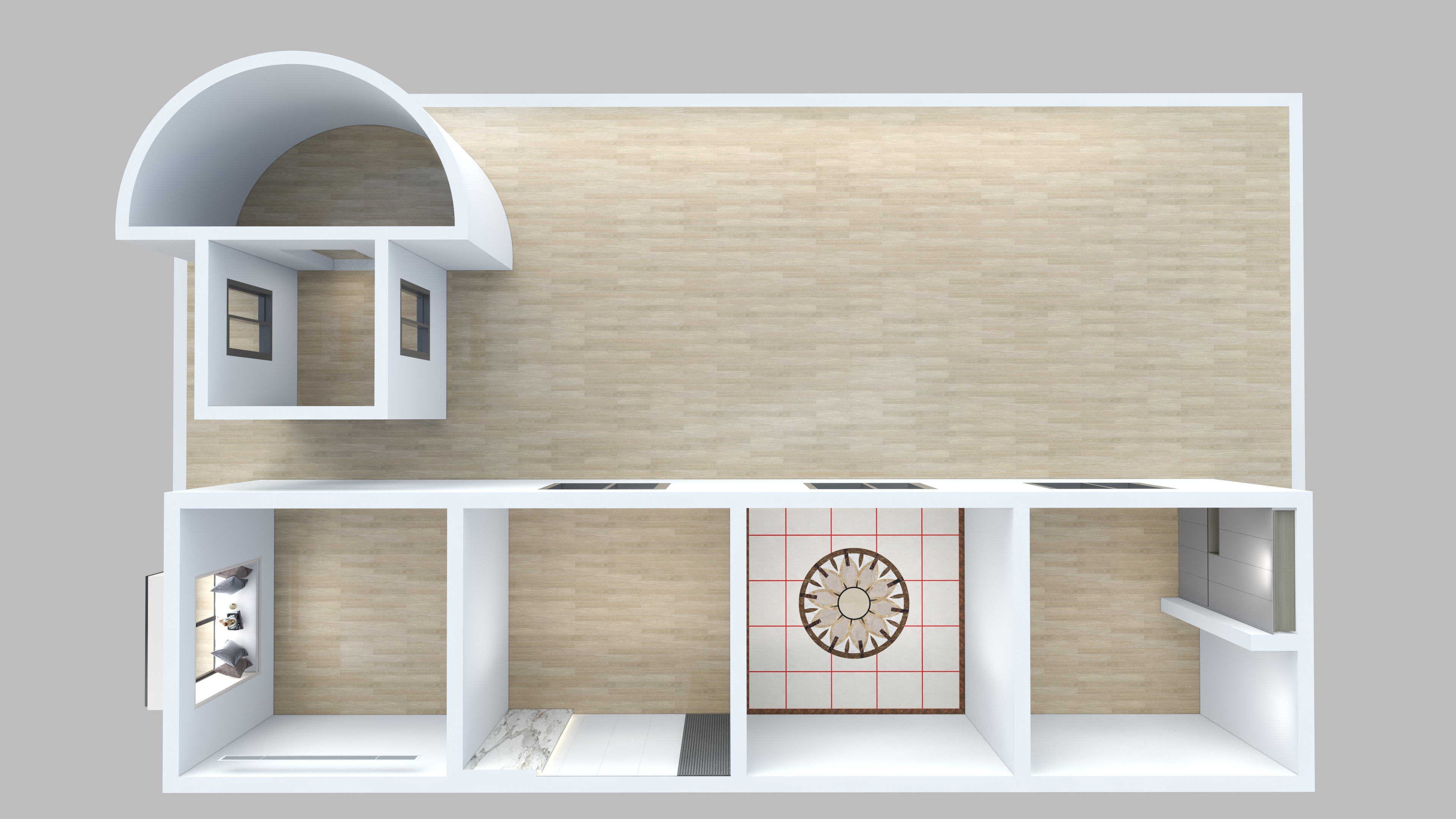 中建联-中级实操考核户型-装修设计方案