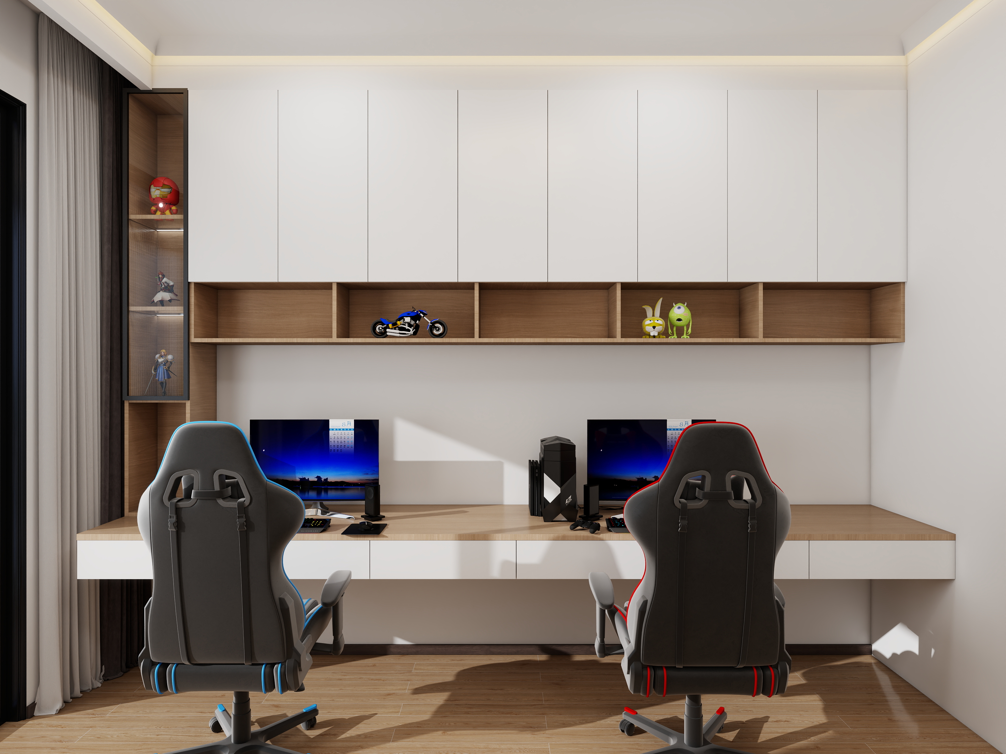 500一套_韩昊霖-原木112㎡3室装修效果图