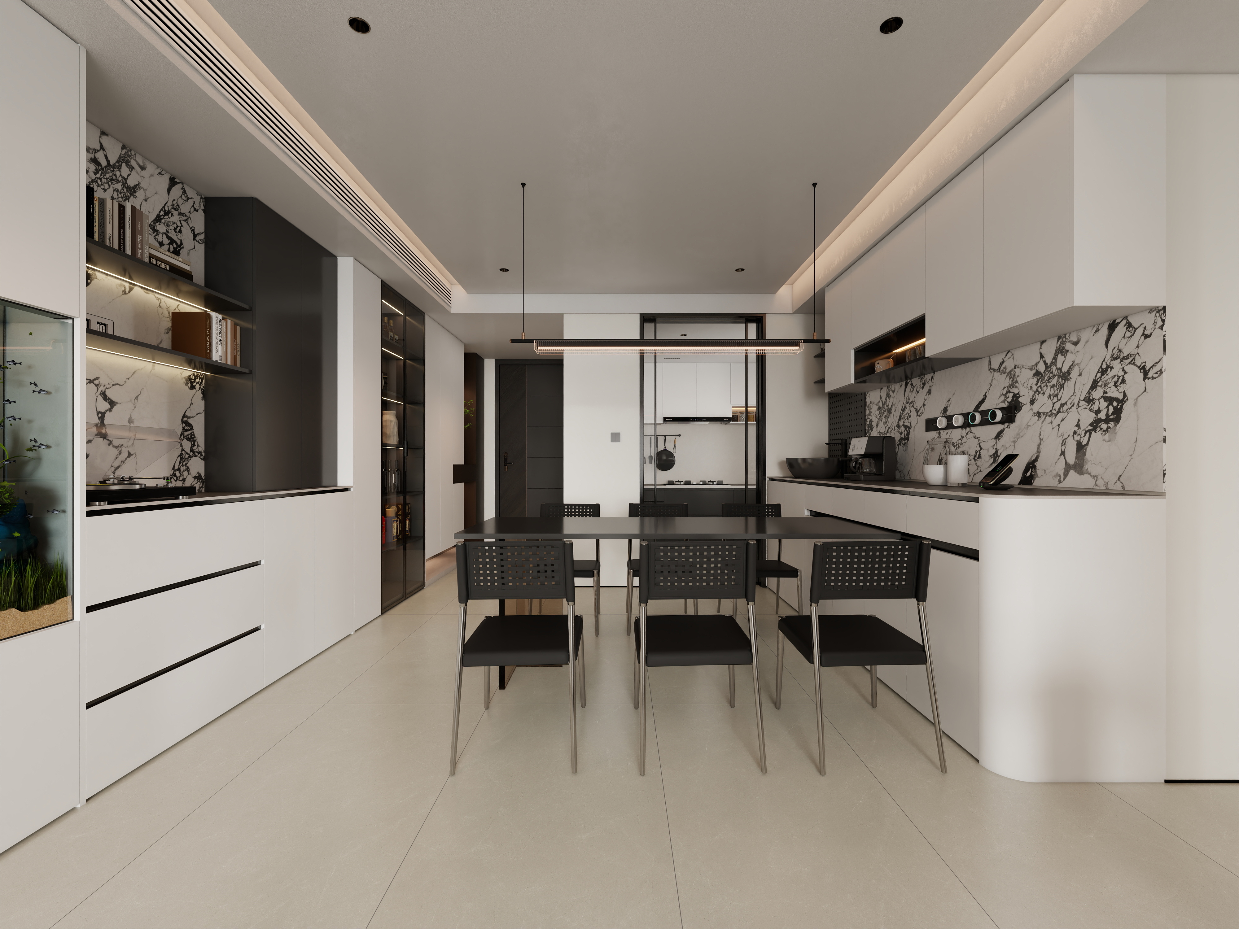 BEIYAN-DESIGN-【现代极简】新悦城131平三居室-装修设计方案