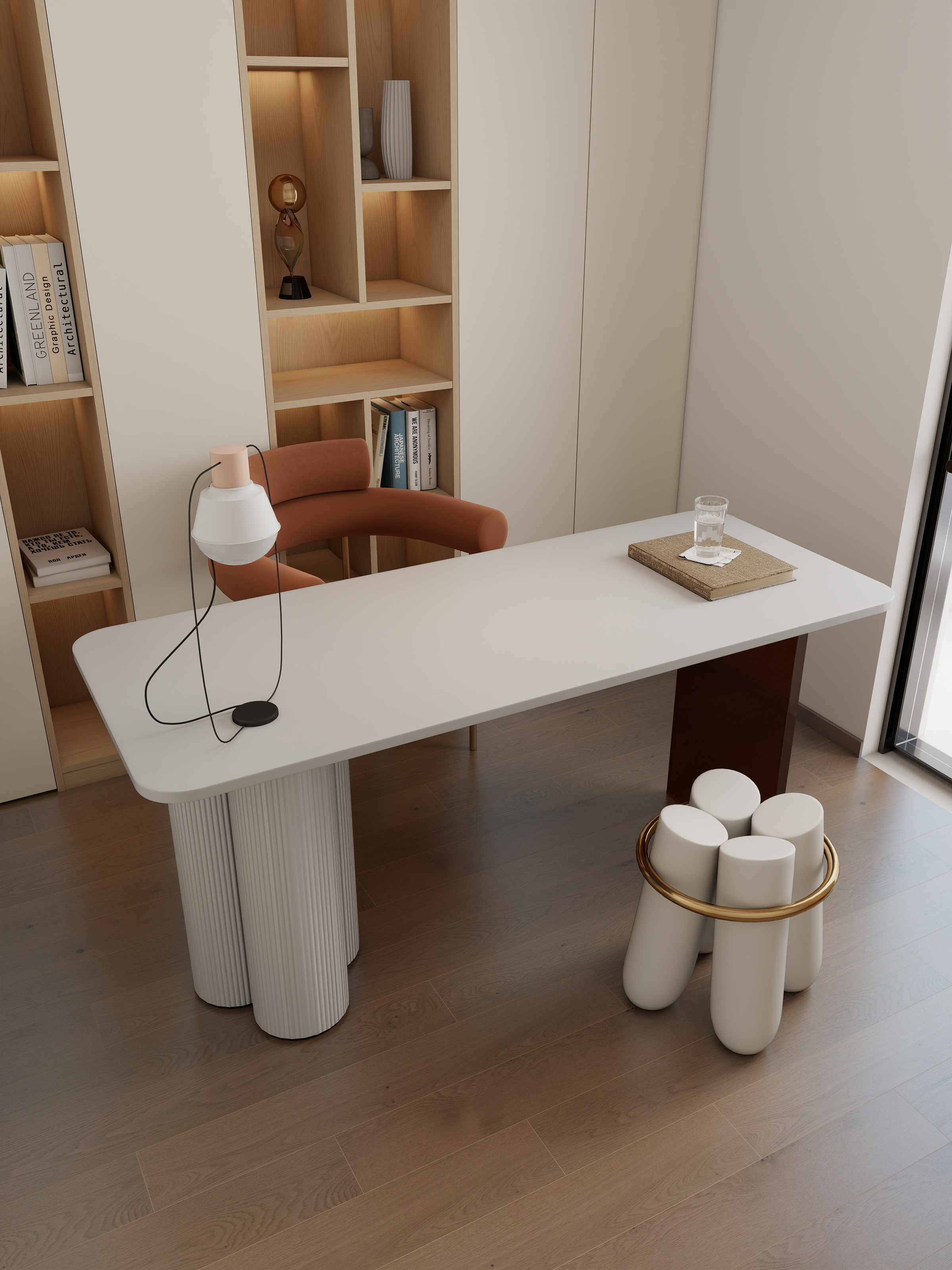 遐想design.-极简原木奶油风装修效果图