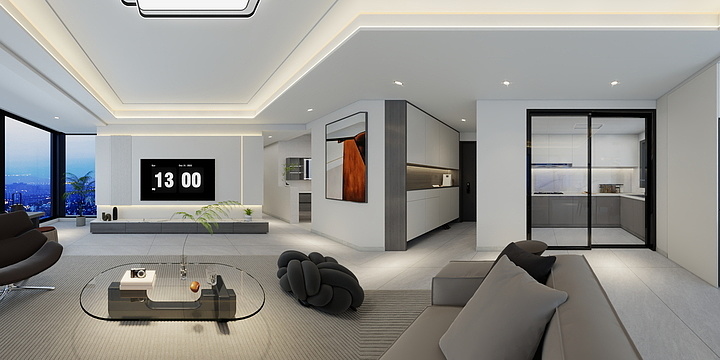 罗颖Zz-E户型-现代风格-装修设计方案