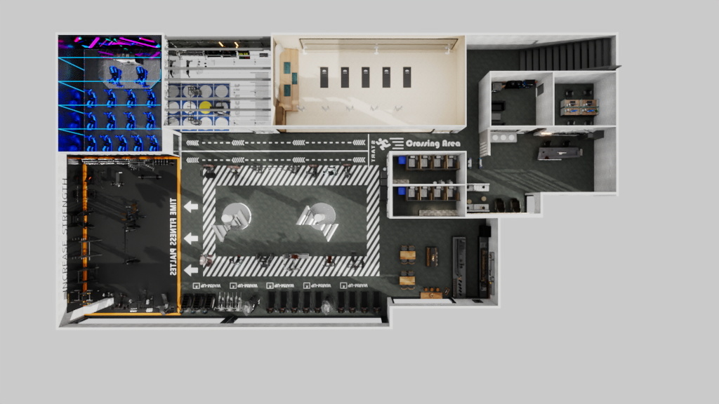 庞小羊-健身房我-装修设计方案
