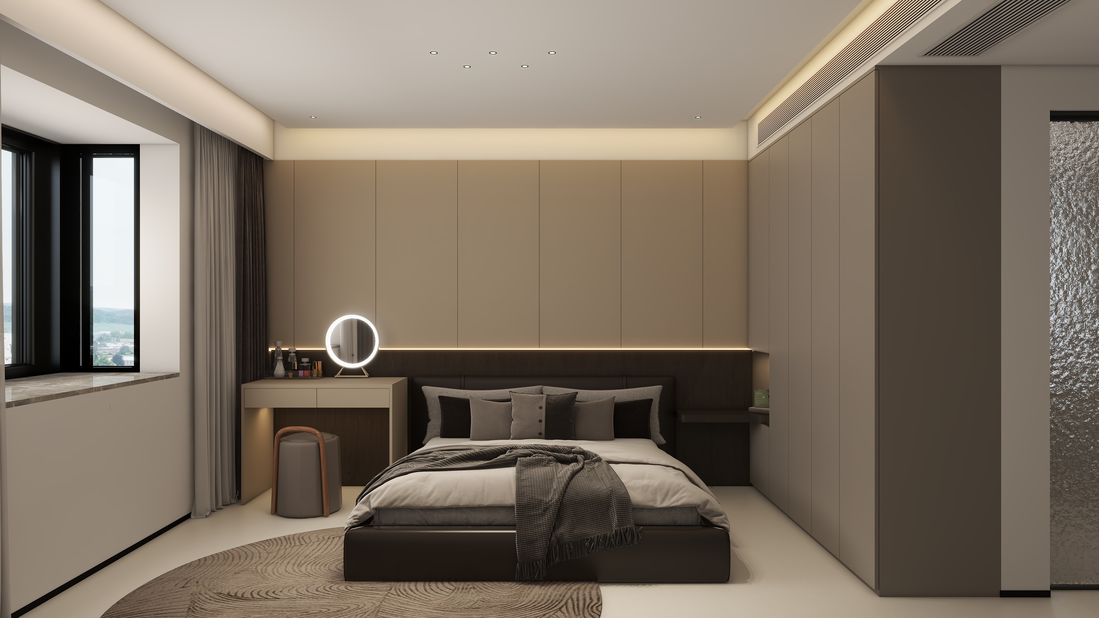 夏目-蓝岸雅居3栋604效果图-装修设计方案