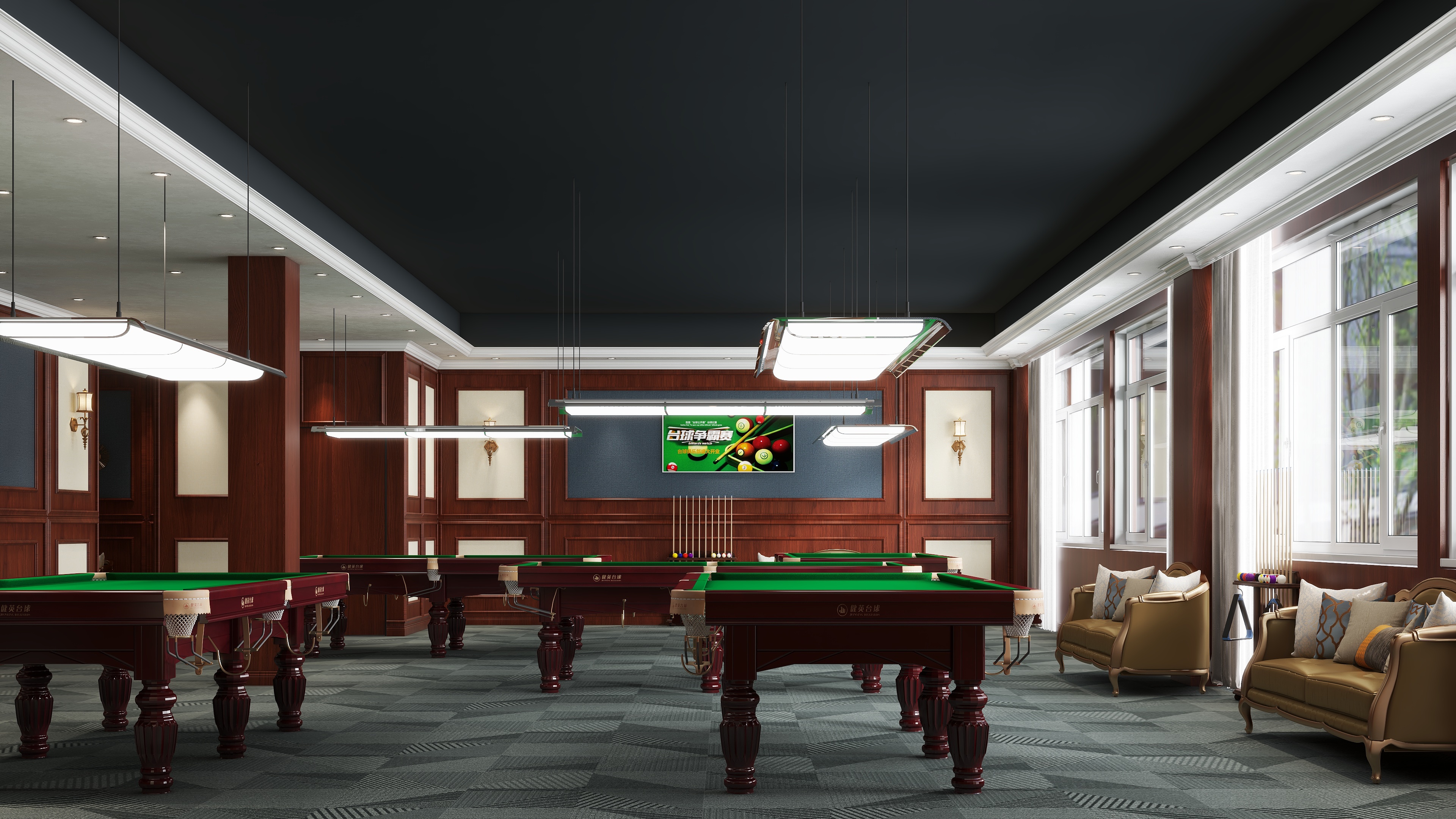 WANGJC一-2024.12.1台球厅设计-装修设计方案