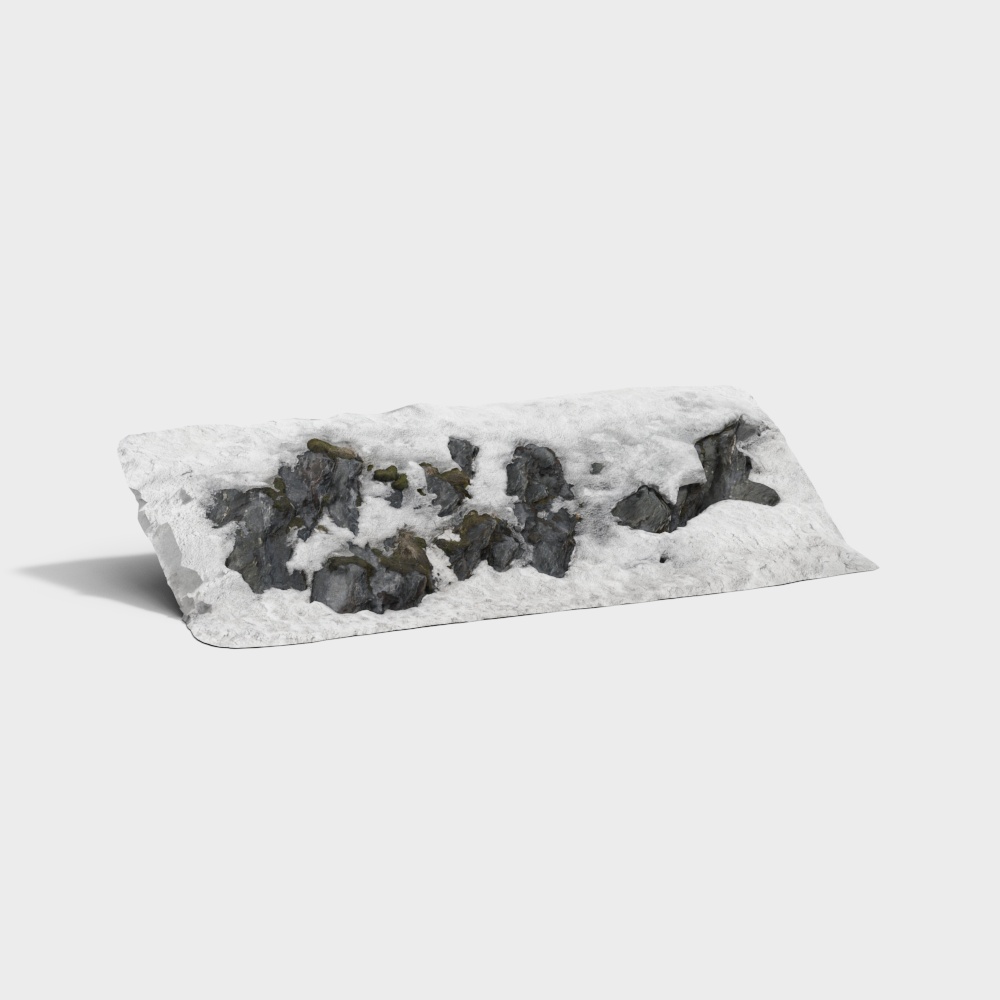 雪地3D模型