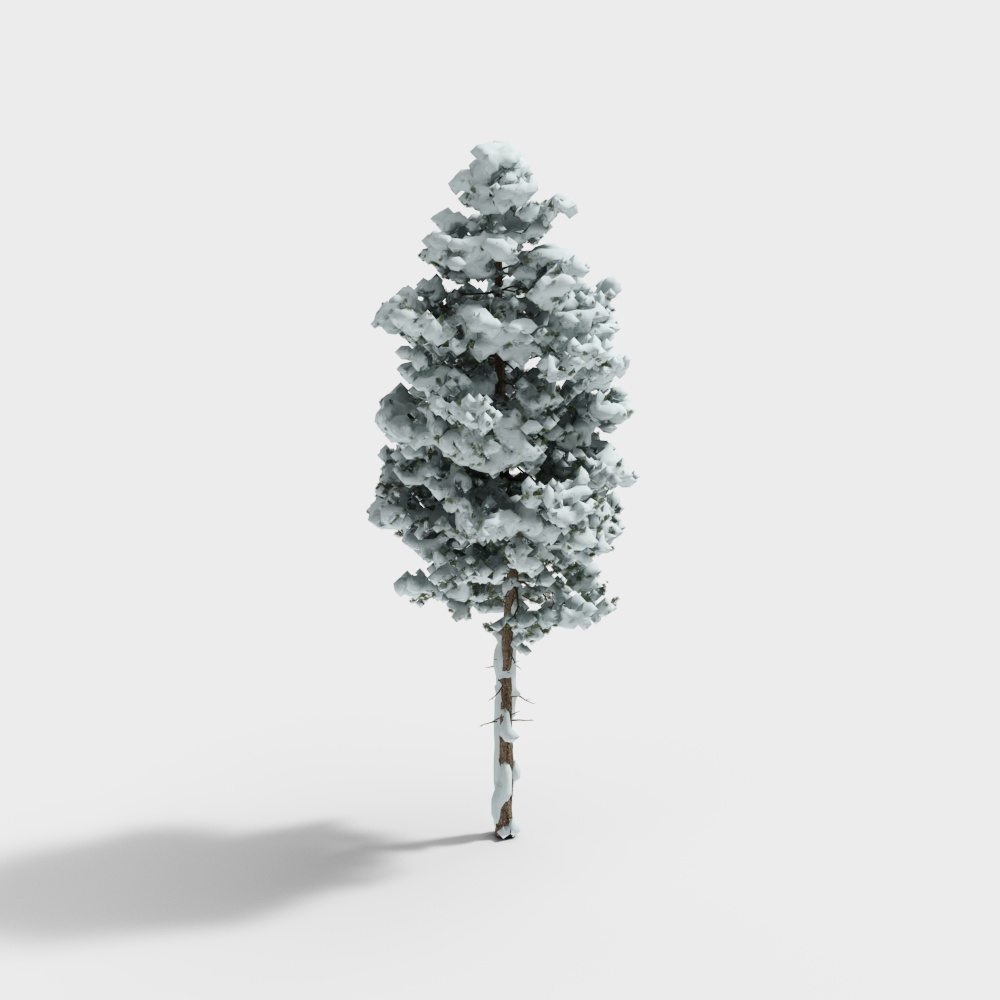 雪树3D模型