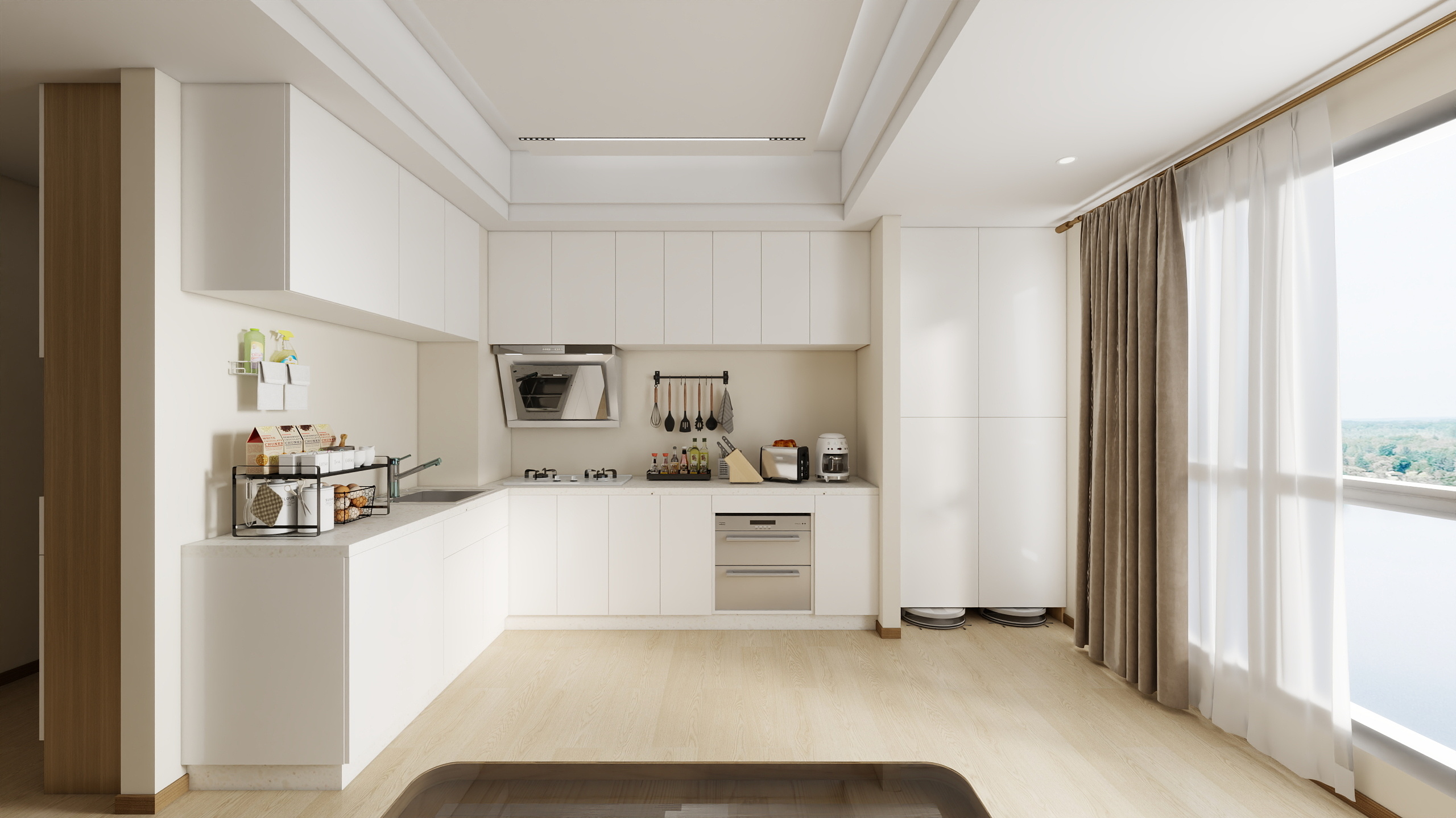 宋翊东-132㎡2室装修效果图