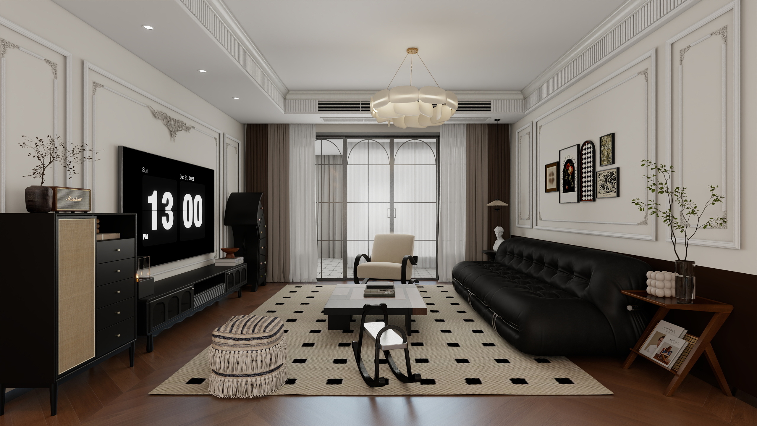 全屋定制设计321-瑞华中央花园164㎡3室-装修设计方案