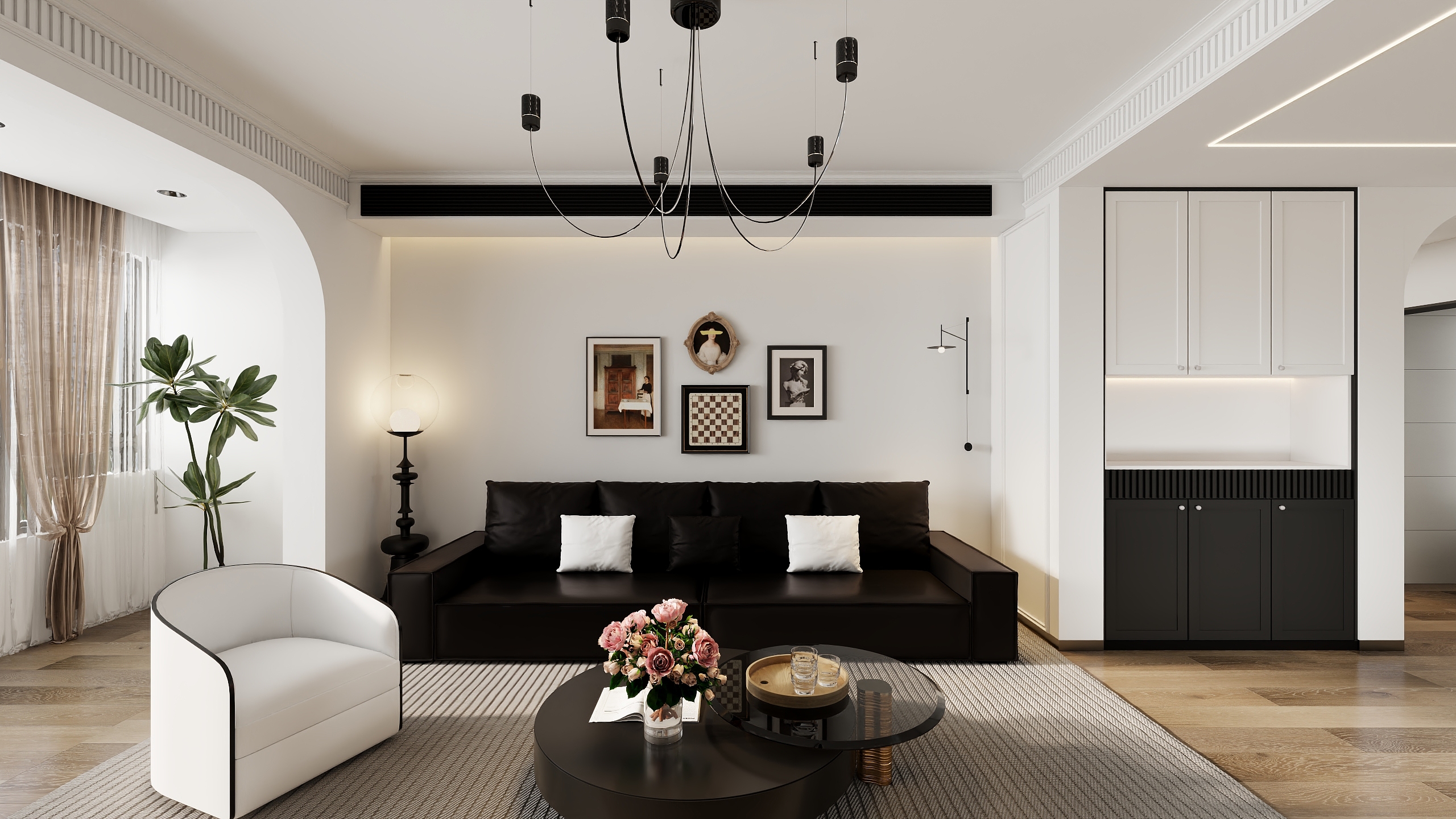 济宁小米装饰-140㎡3室法式-装修设计方案