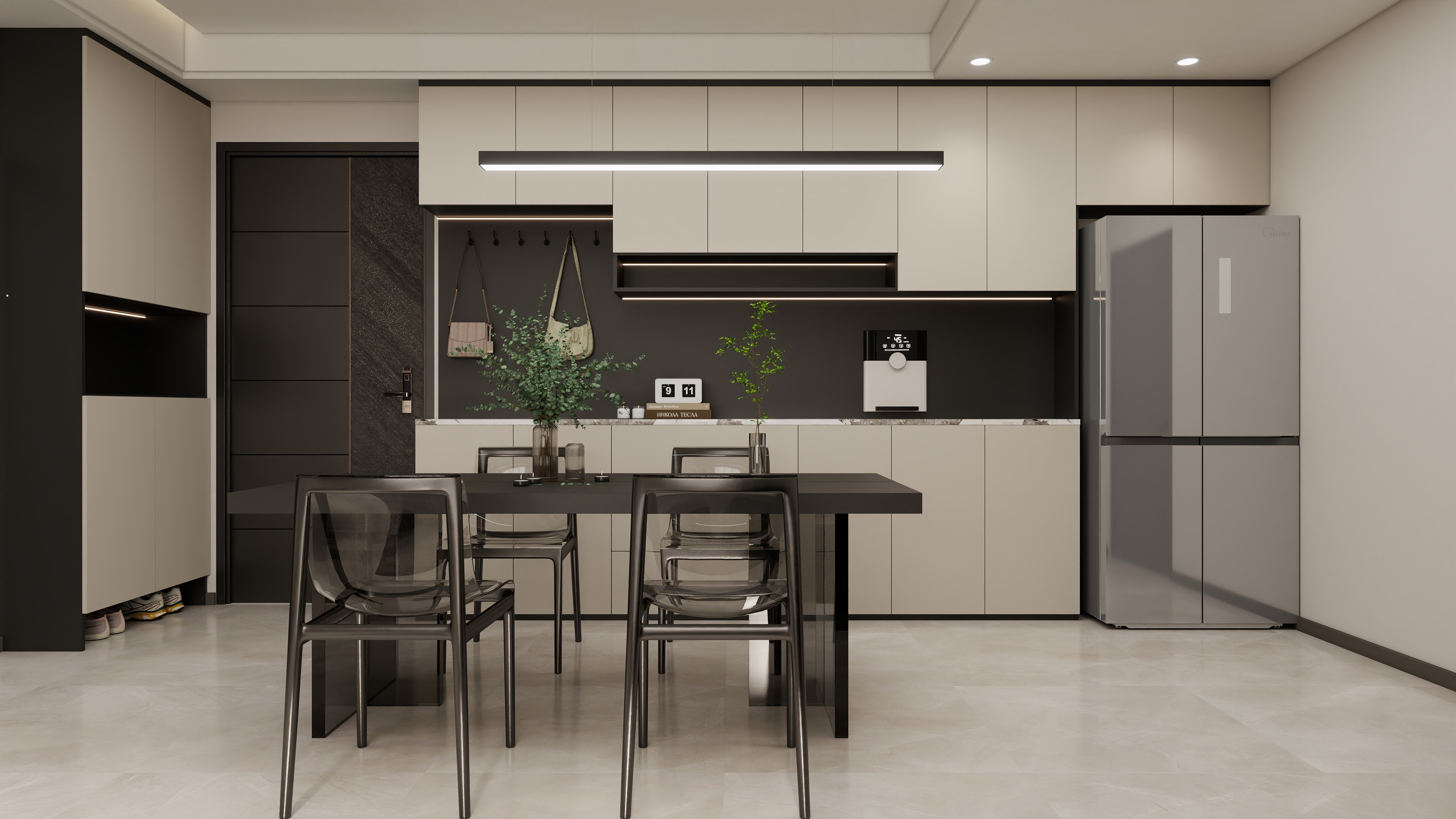 壹诺设计工作室-105㎡3室-现代简约装修效果图