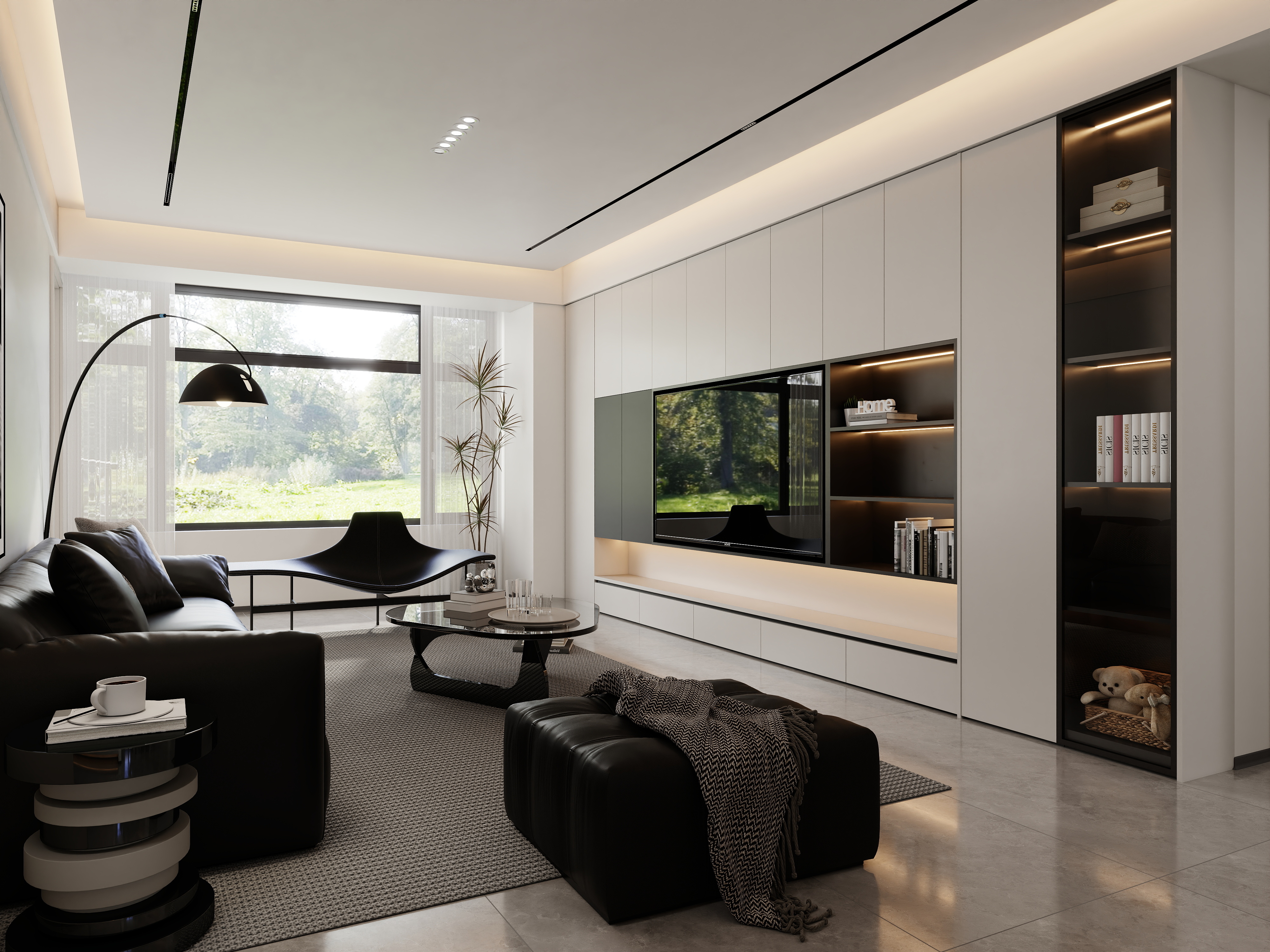 镜像空间设计-万锦公馆104㎡ 3室-装修设计方案