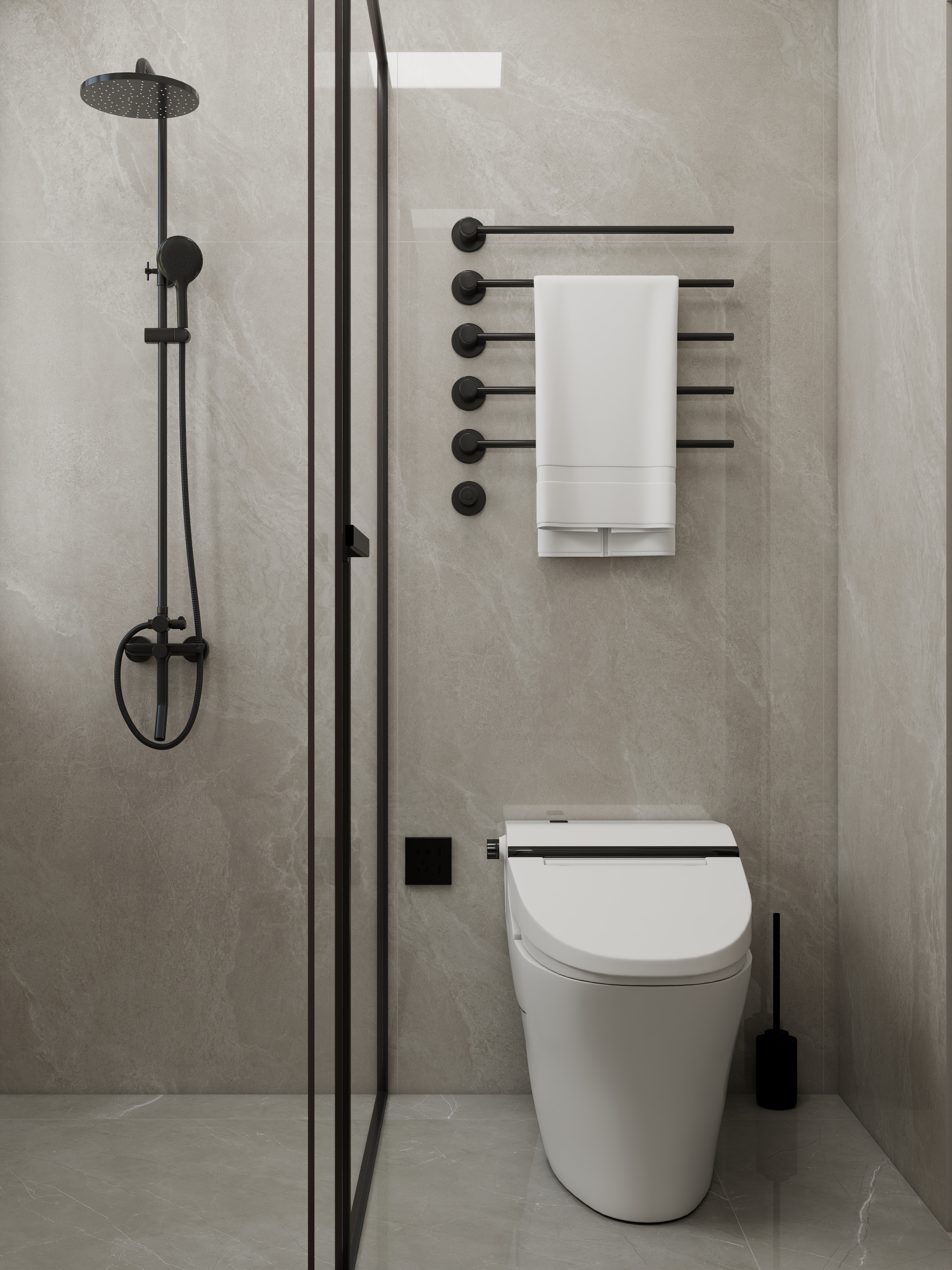 壹诺设计工作室-107㎡3室-现代简约 装修效果图