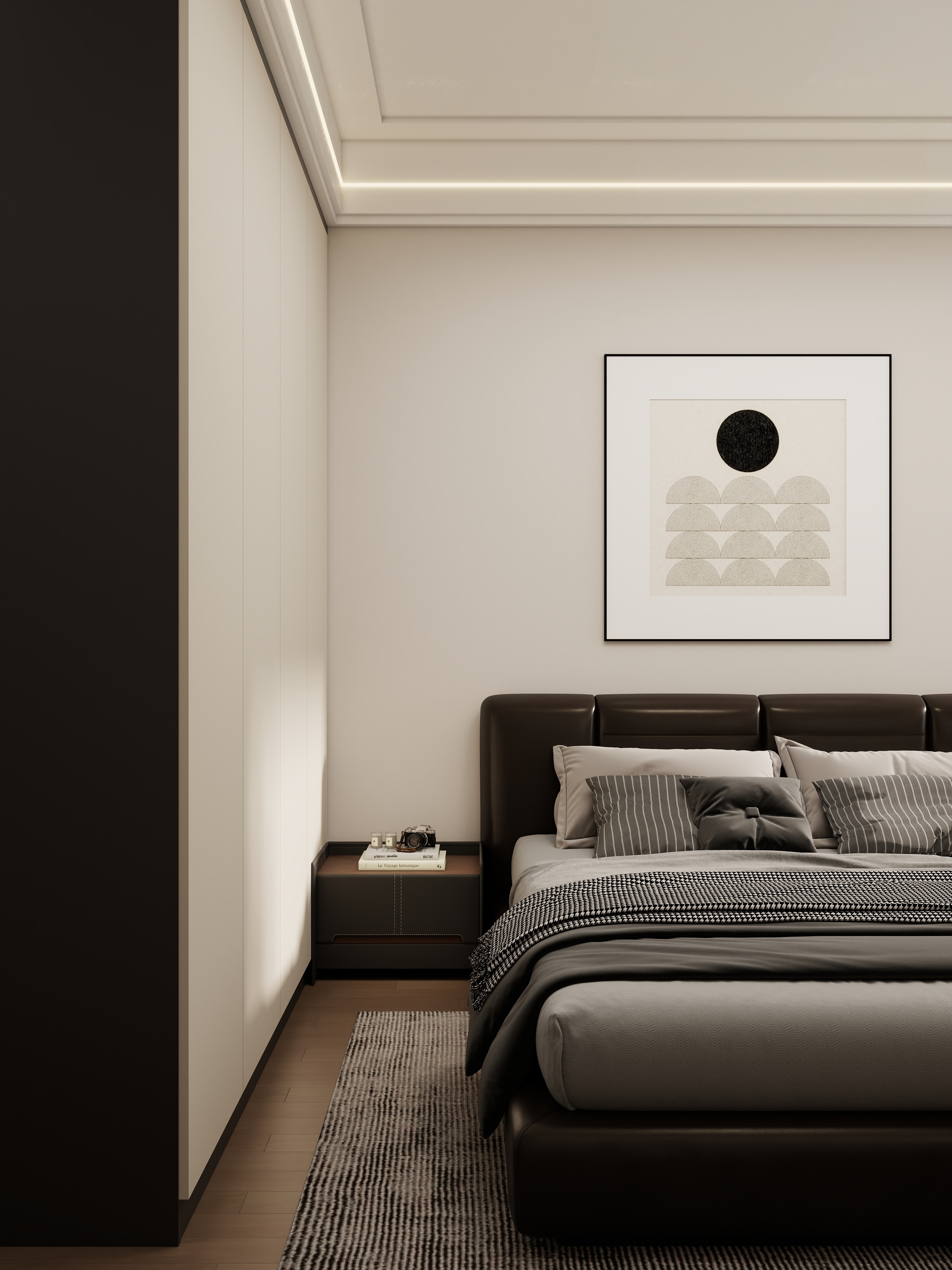 壹诺设计工作室-105㎡3室-现代简约装修效果图