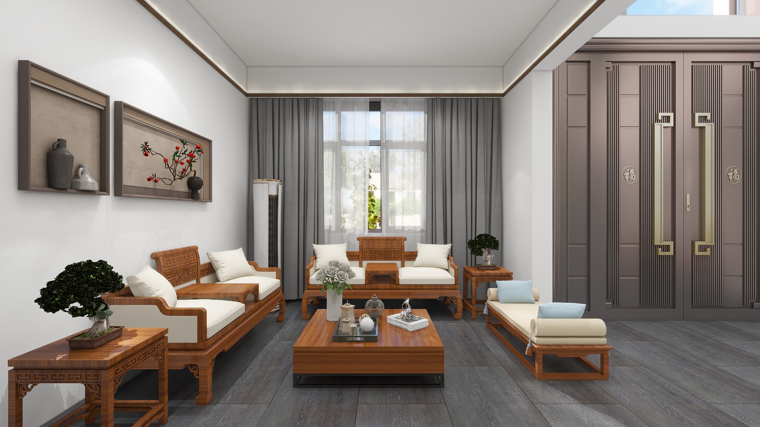 神马云在线-宋代美学，挑空自建房内装装修效果图