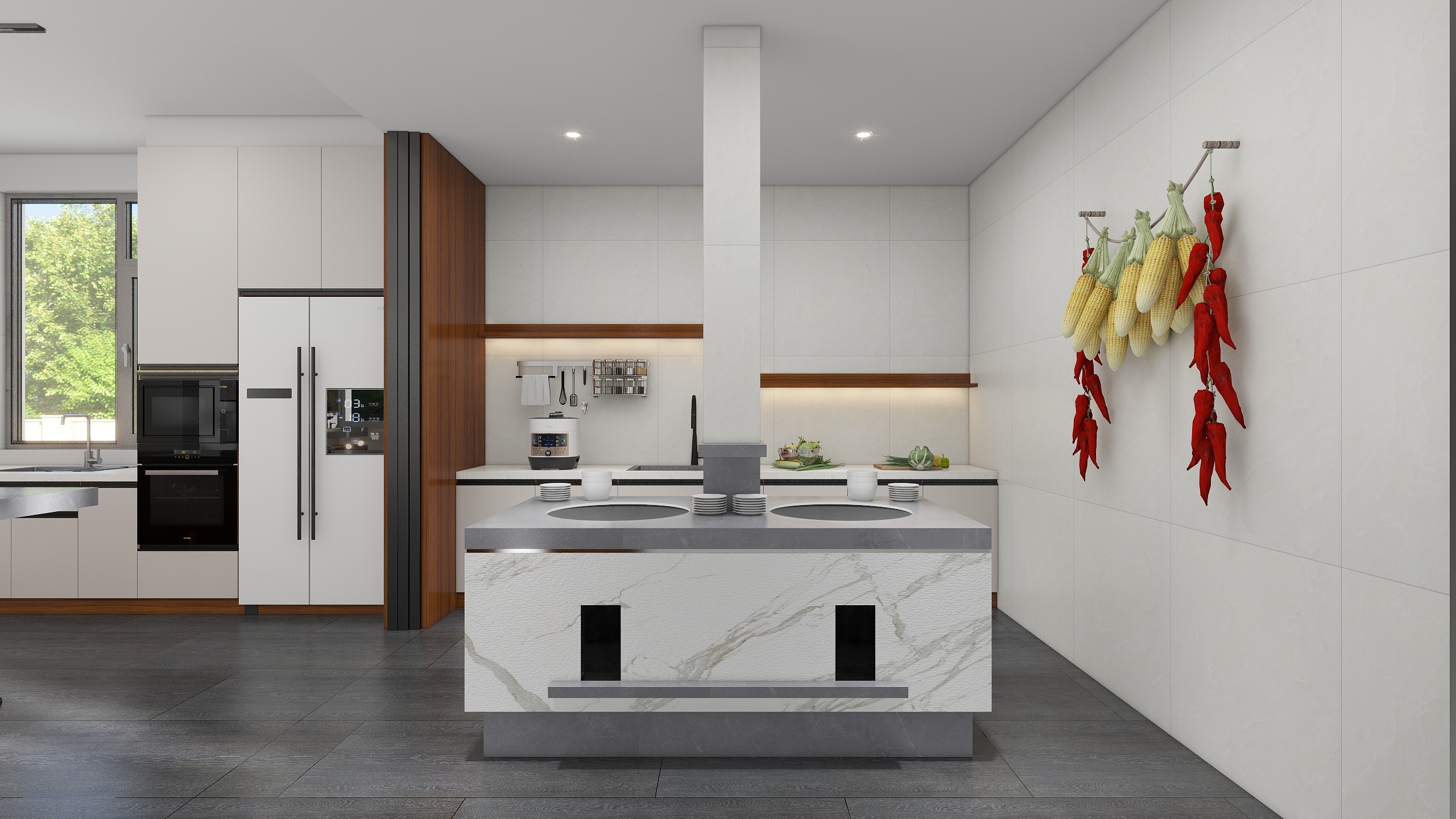 神马云在线-宋代美学，挑空自建房内装装修效果图