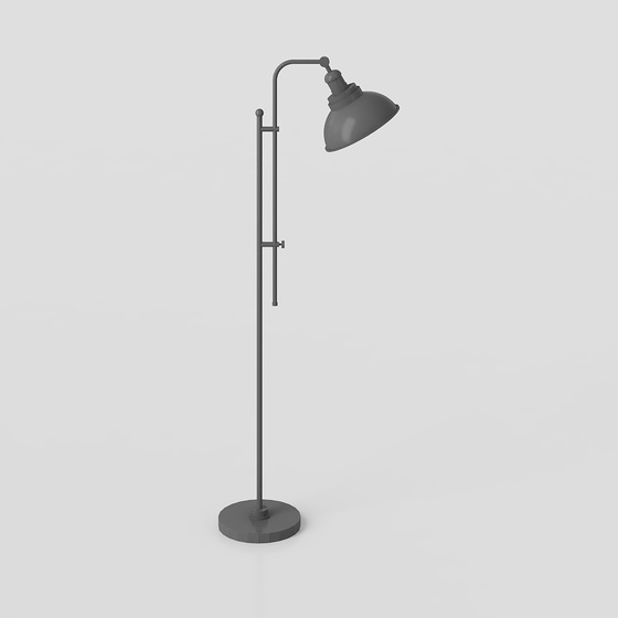 Elegant Floor Lamp 3D Model in Multiple Colors for Ambience