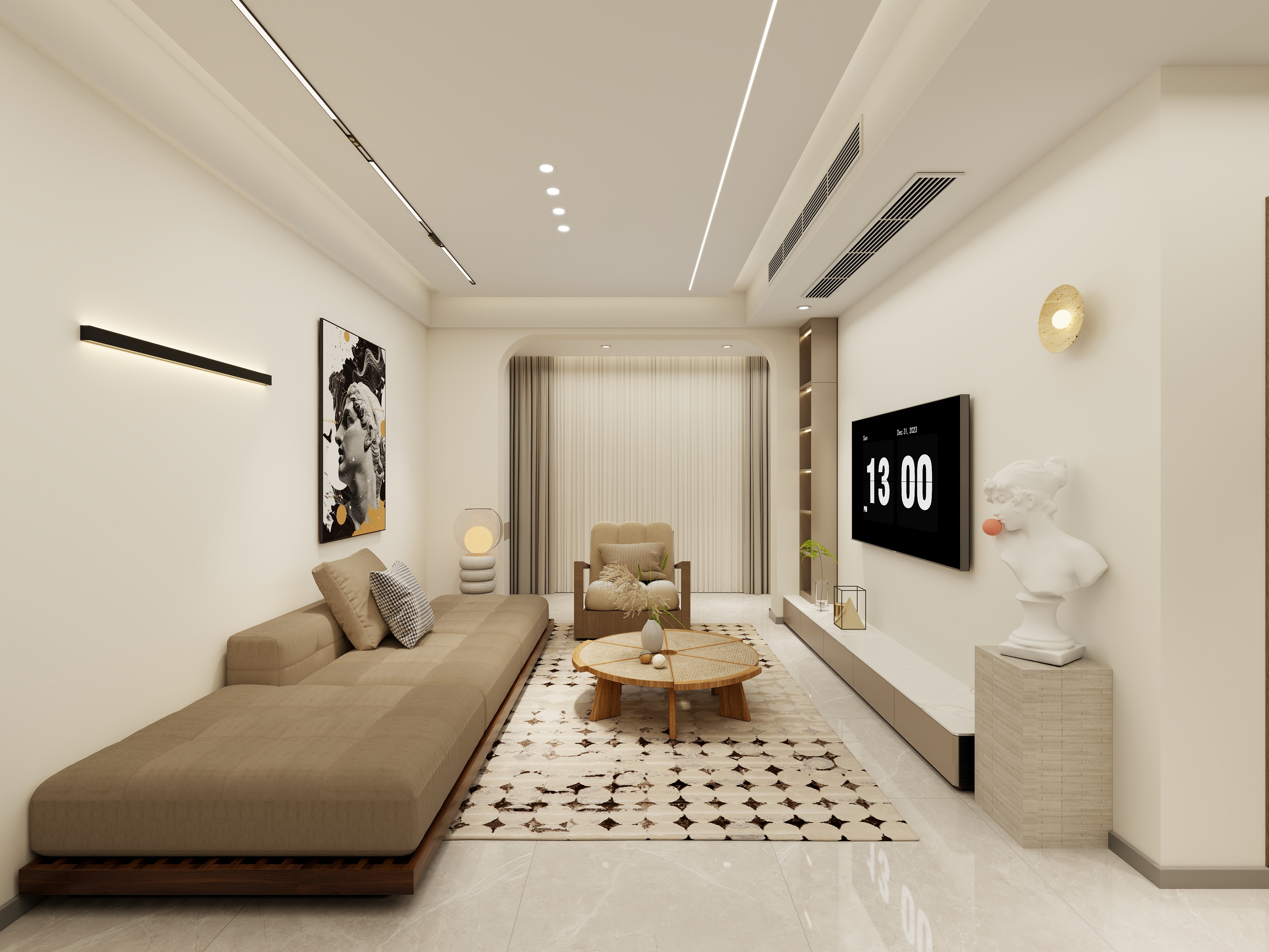 爱荣装饰工程有限责任公司-璟台府A2户型69㎡75㎡-装修设计方案