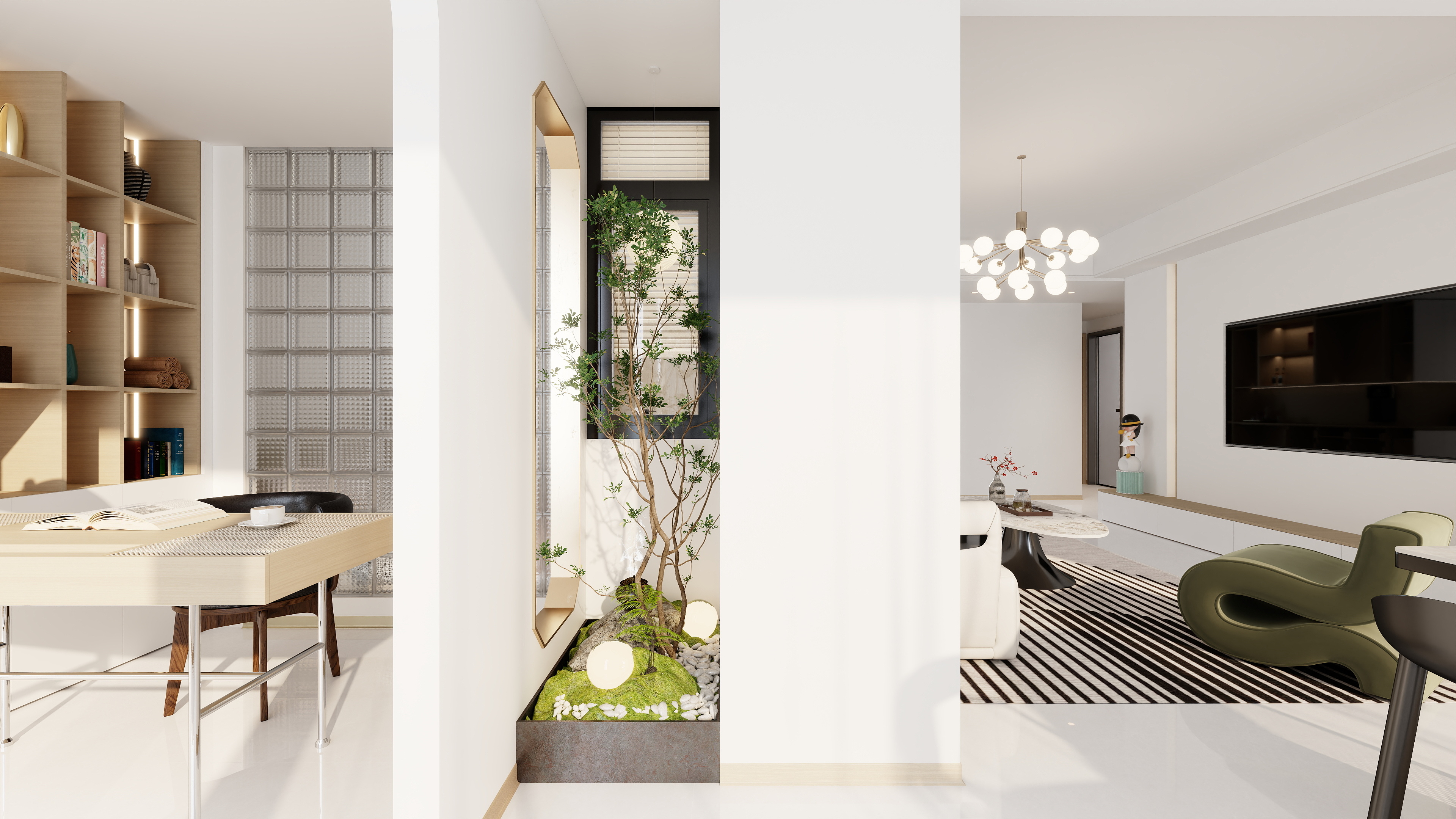 HT王江伟-小区房123㎡4室装修效果图