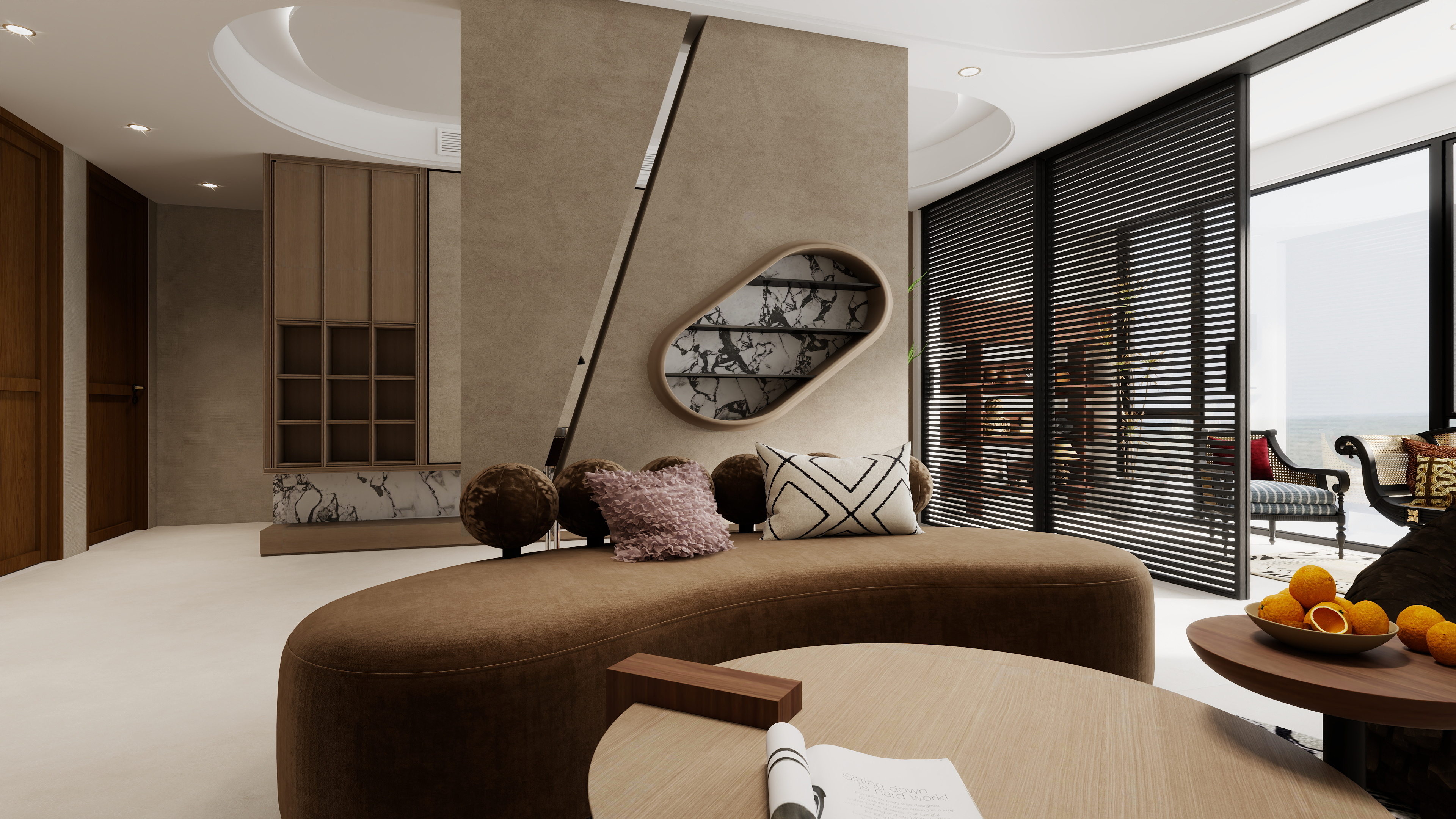 远近设计-奶油梦境：170平米流动空间，静谧时光与智能生活的艺术交响-装修设计方案