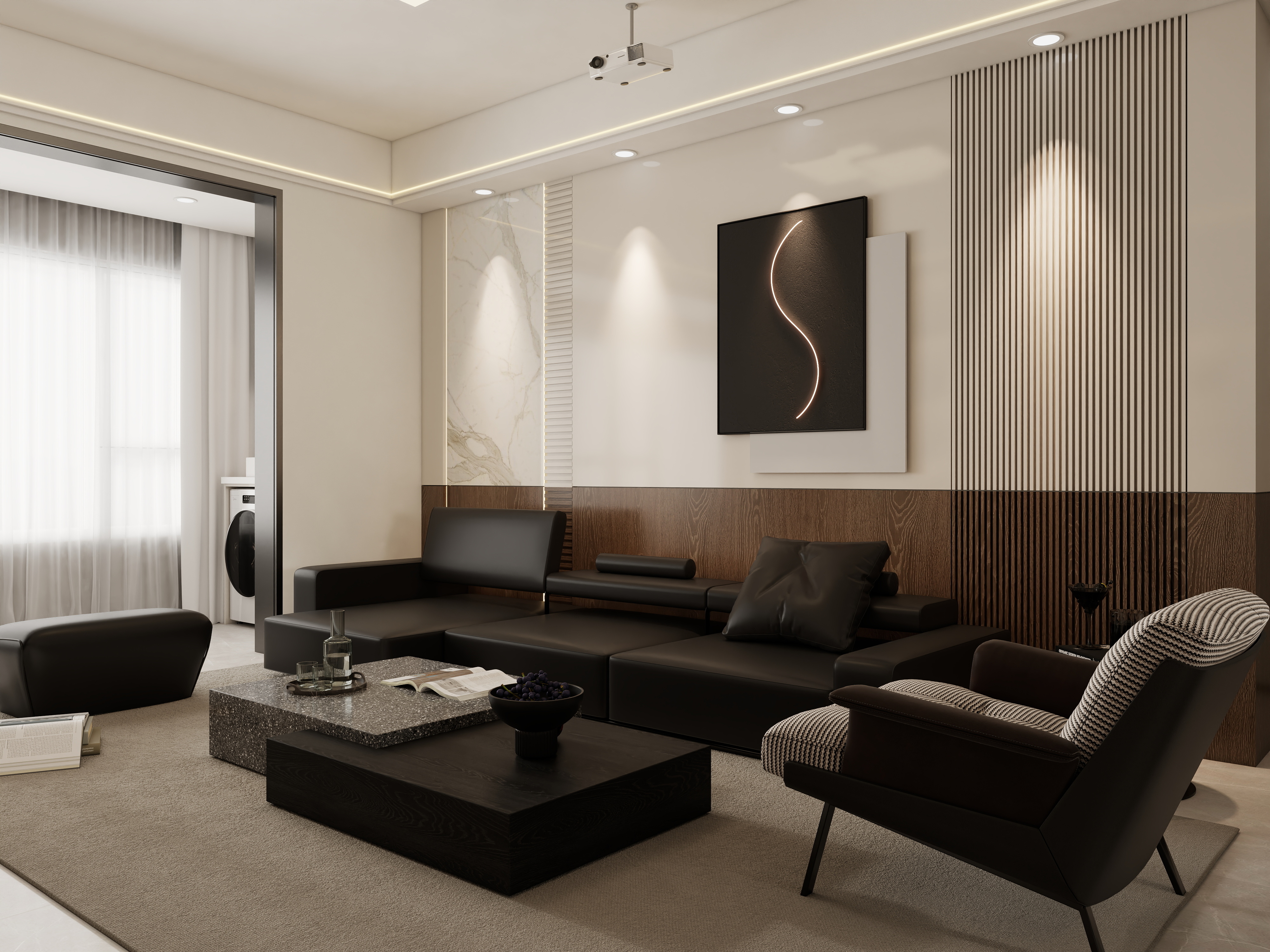 庄育霖-梁溪康馨苑104平轻奢3室装修效果图