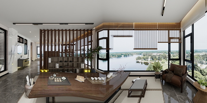 普翠18314465385-黑总锦绣东山福宅庭院-装修设计方案