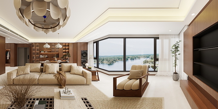 晓明设计工作室.-晓明设计工作室IURD那溪谷(中古风）-装修设计方案