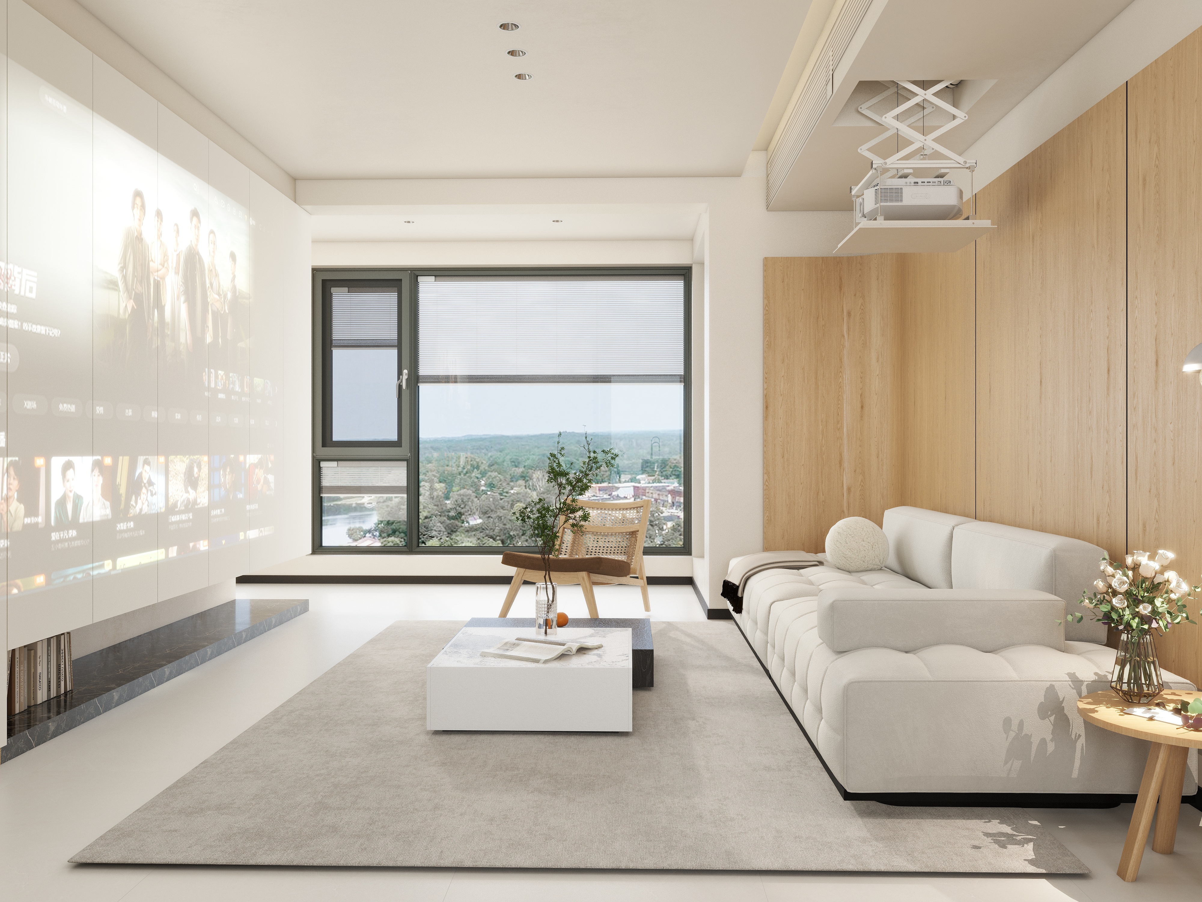 小萧学长视觉设计表现室-东能华府140㎡4室-装修设计方案