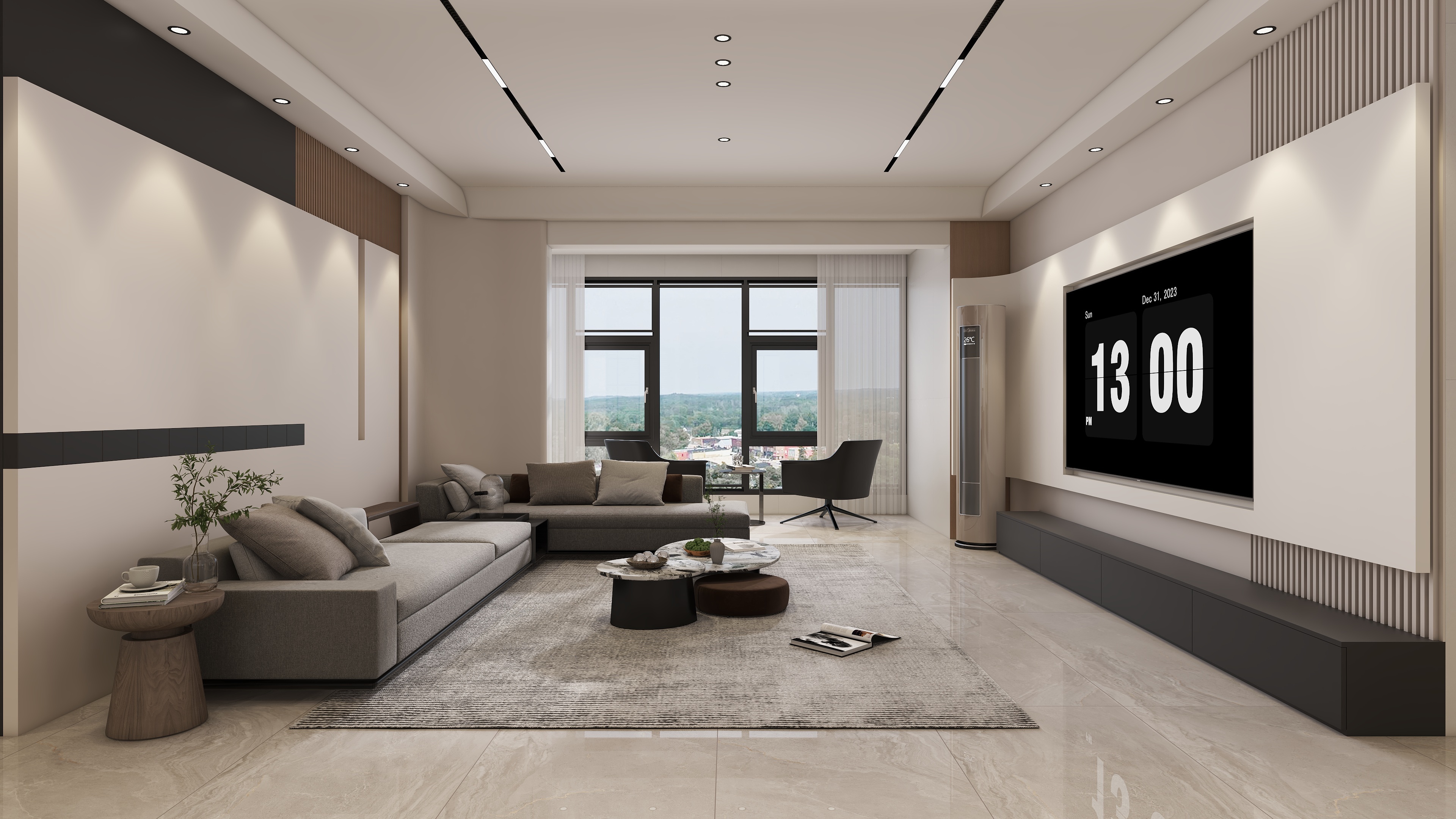 星空设计500-现代轻奢5室171㎡装修效果图