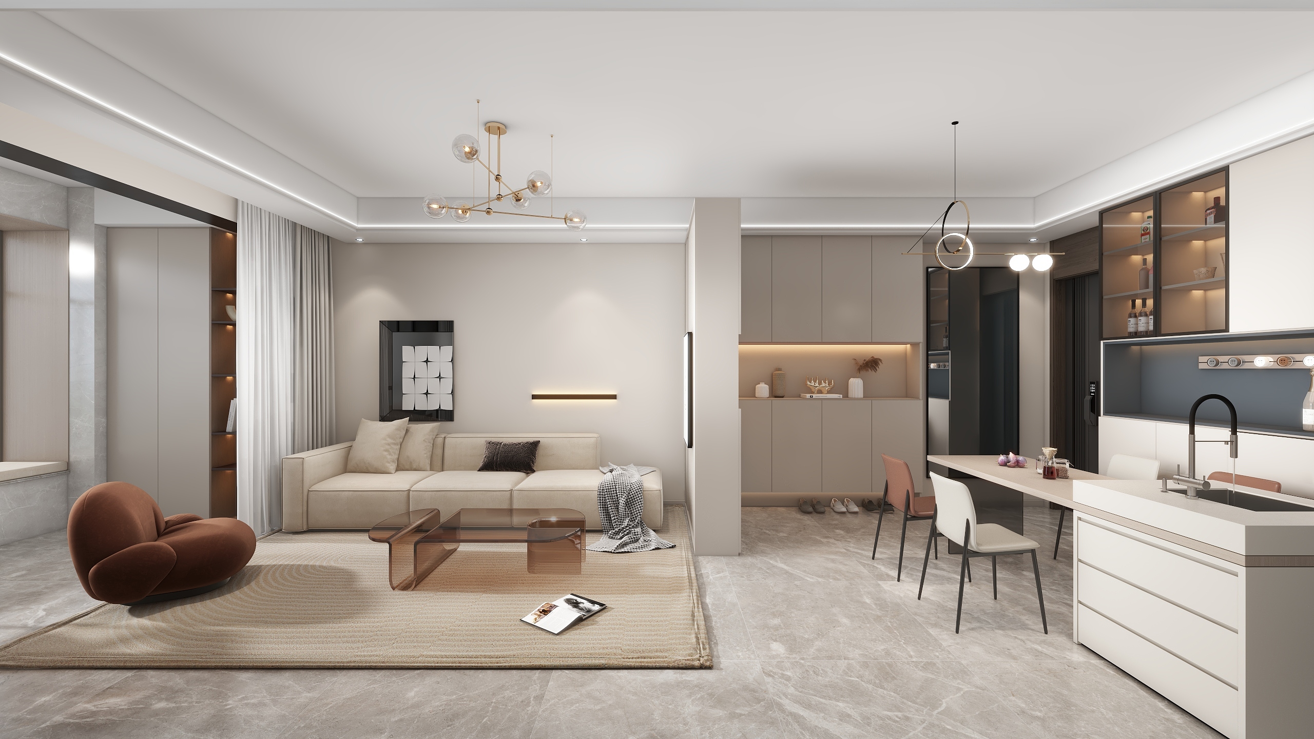 TLwin-108㎡3室装修效果图