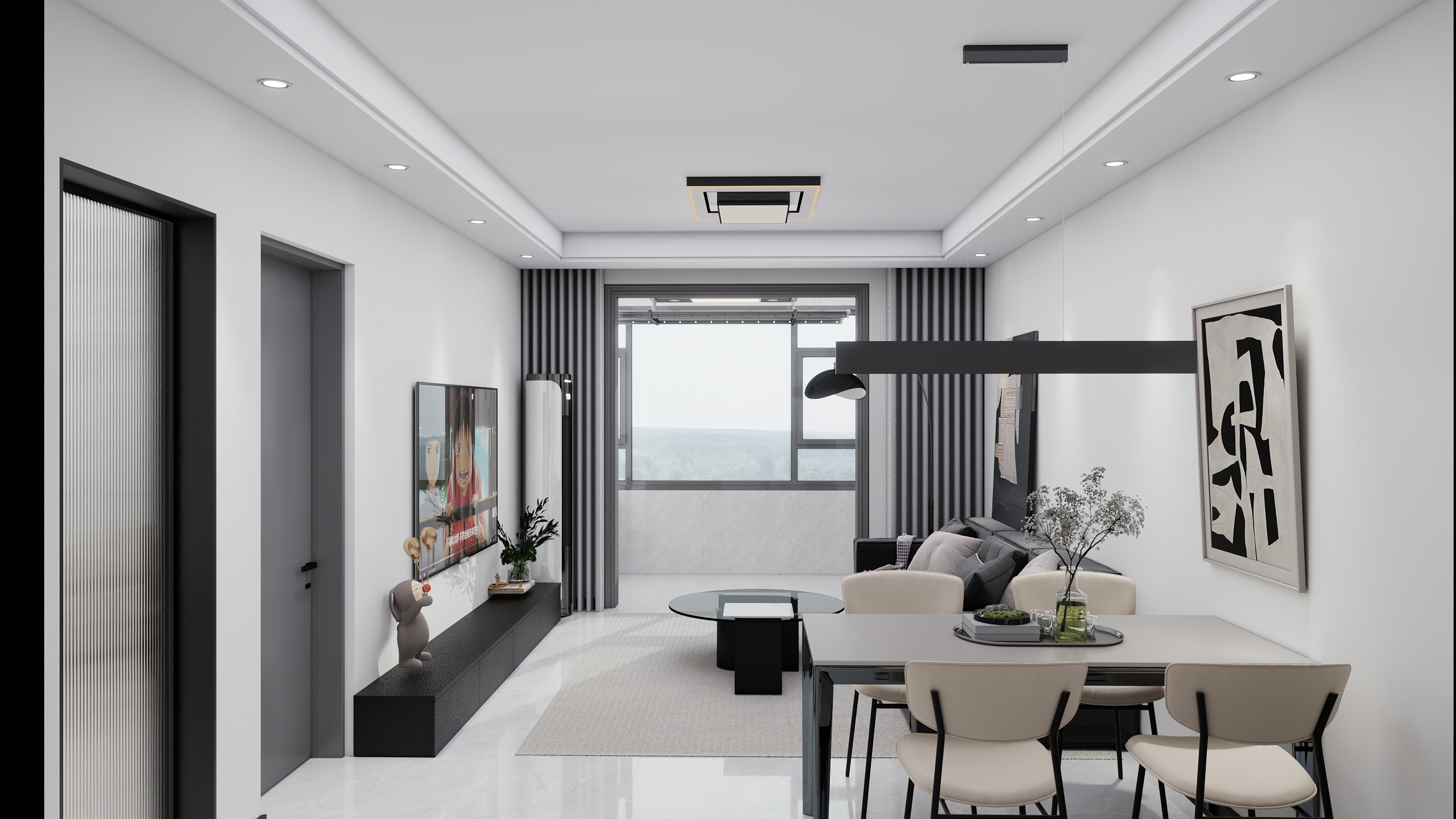 xin航-93㎡鸿基花园5-1-2703郭文杰-装修设计方案