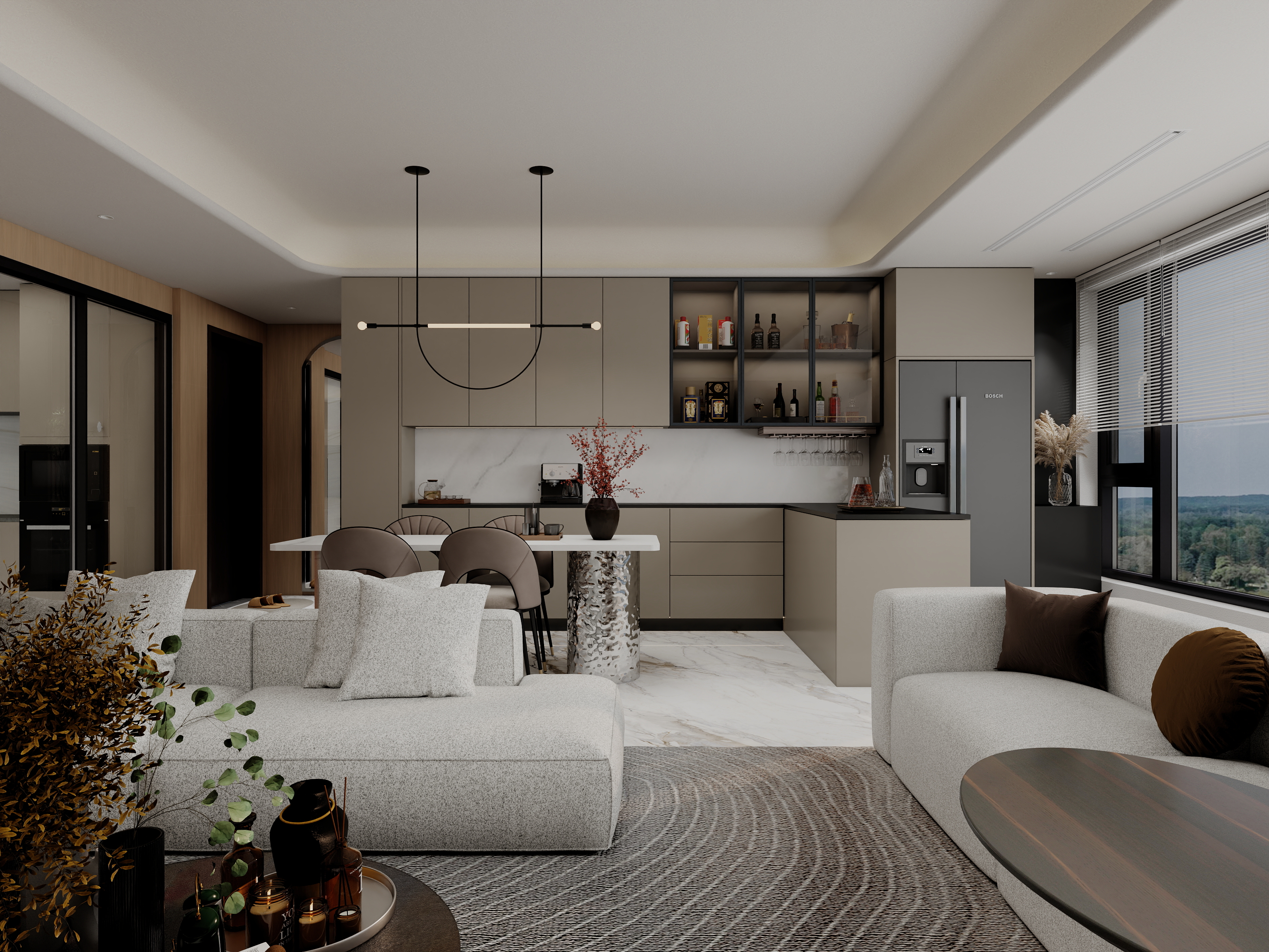 慕言空间设计-绿地国港新里城二期120户型-装修设计方案