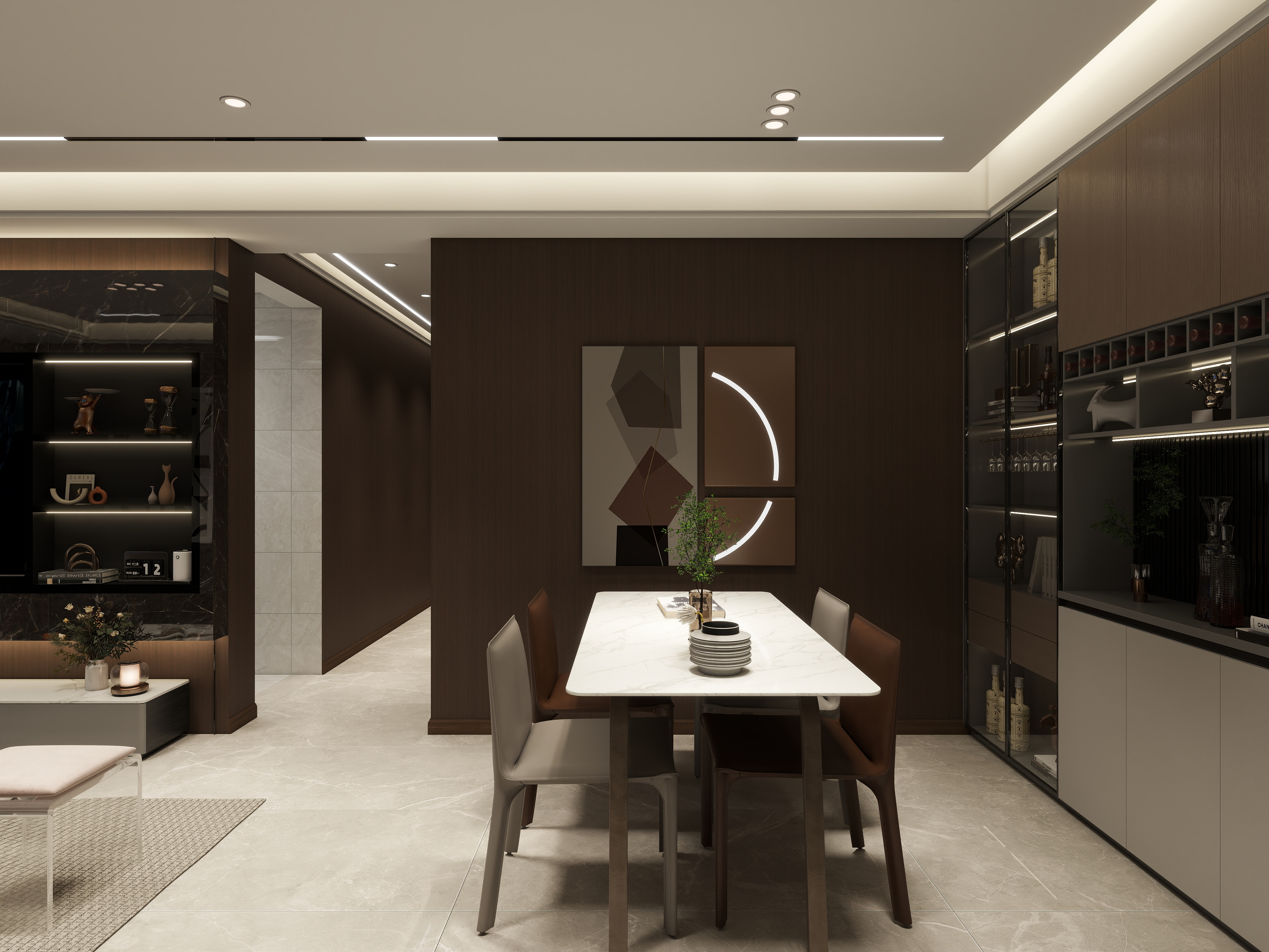 精品设计师zhh-红光佳苑128平方意式风格-装修设计方案