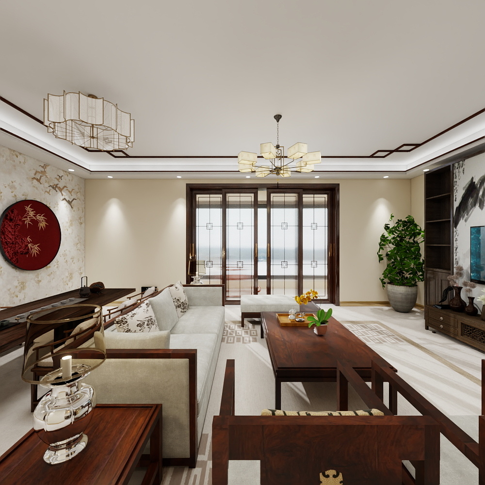 杨龙辉Xypt-建业春天里161㎡4室装修效果图