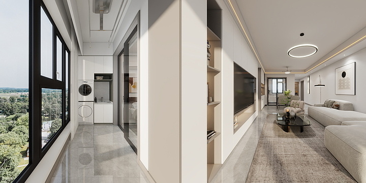 一瓢解千愁-110㎡现代风格(Jiusongshanhe.A)-装修设计方案