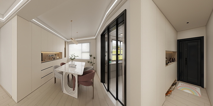 简笔戏子-奶油-原木-装修设计方案