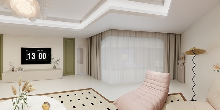 鲁莱州市任-华旗登科城-装修设计方案