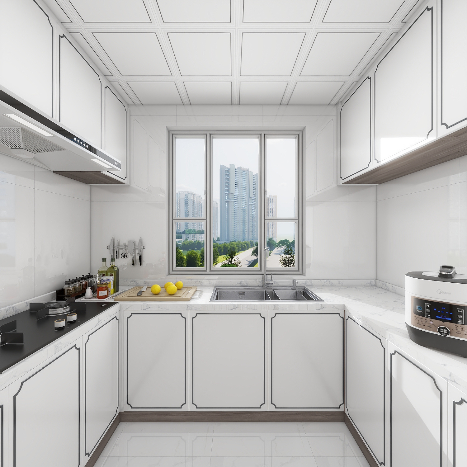杨豪tvzA-雅韵轩一层厨房装修效果图第4张