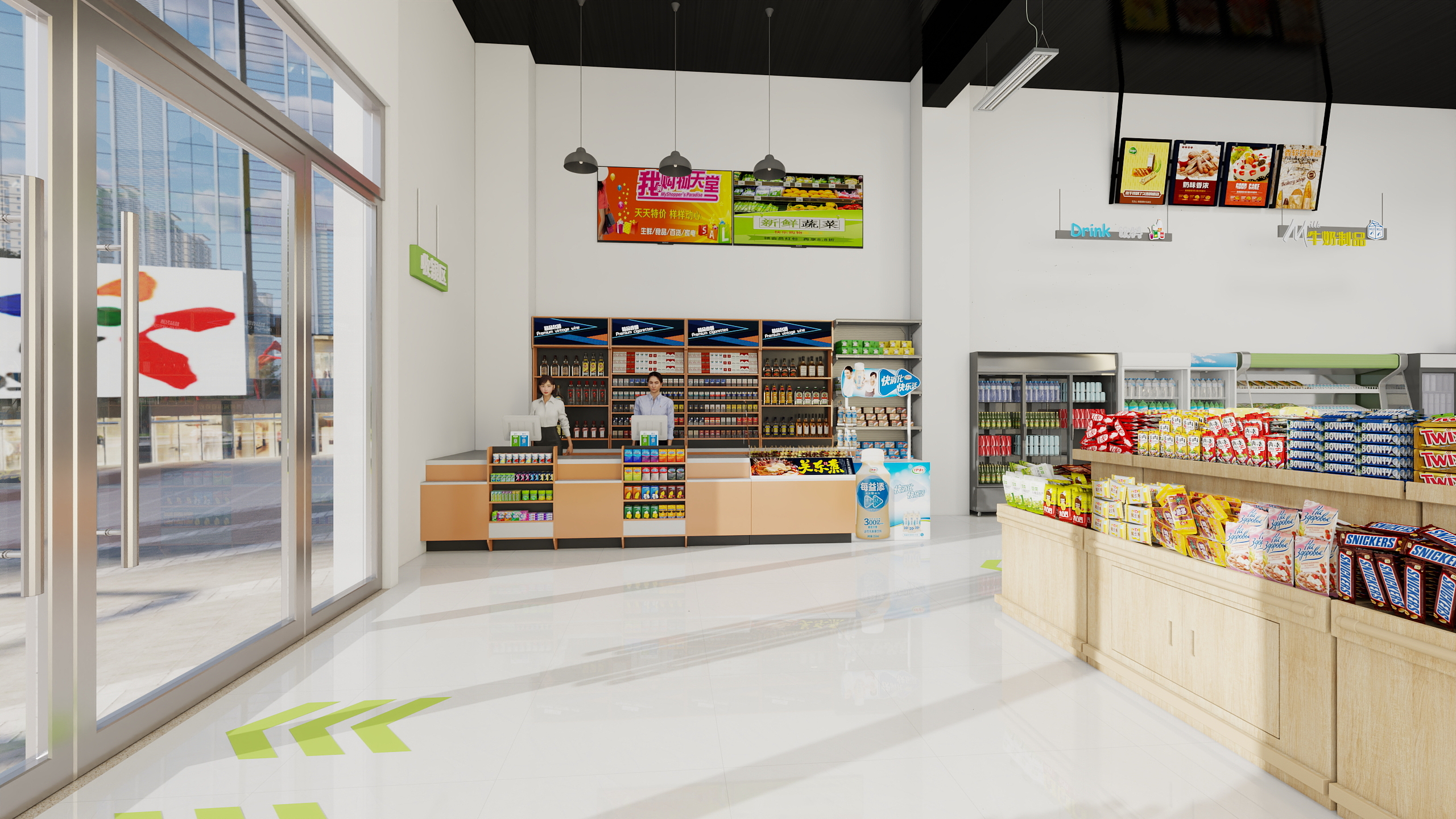 简十二-沿河超市-装修设计方案