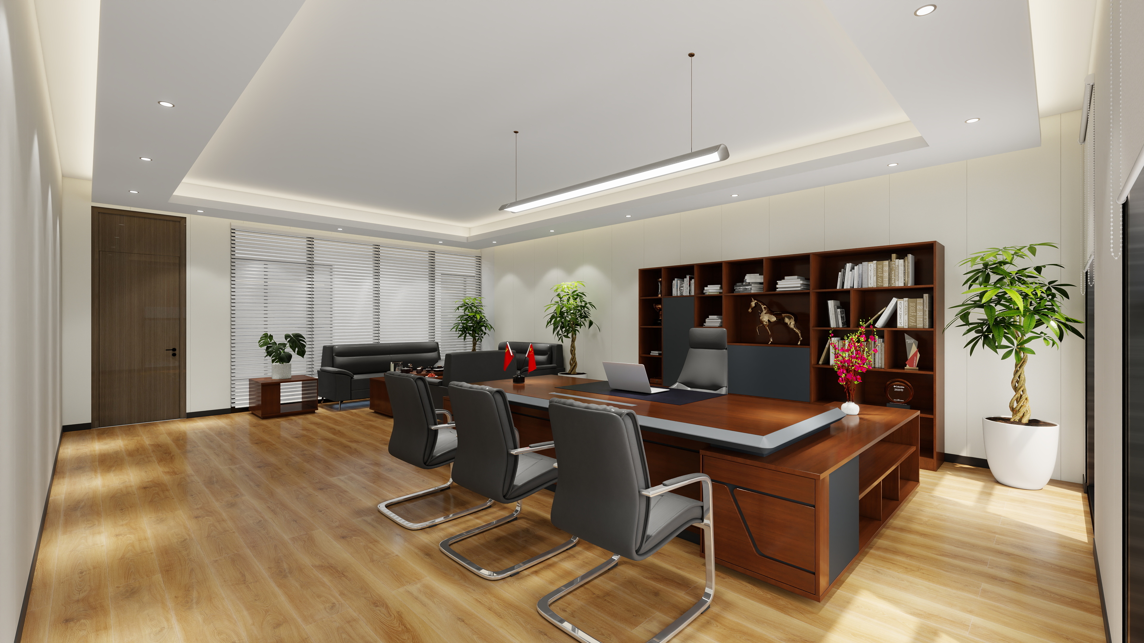 力威家具-特变电大领导室备选方案-装修设计方案