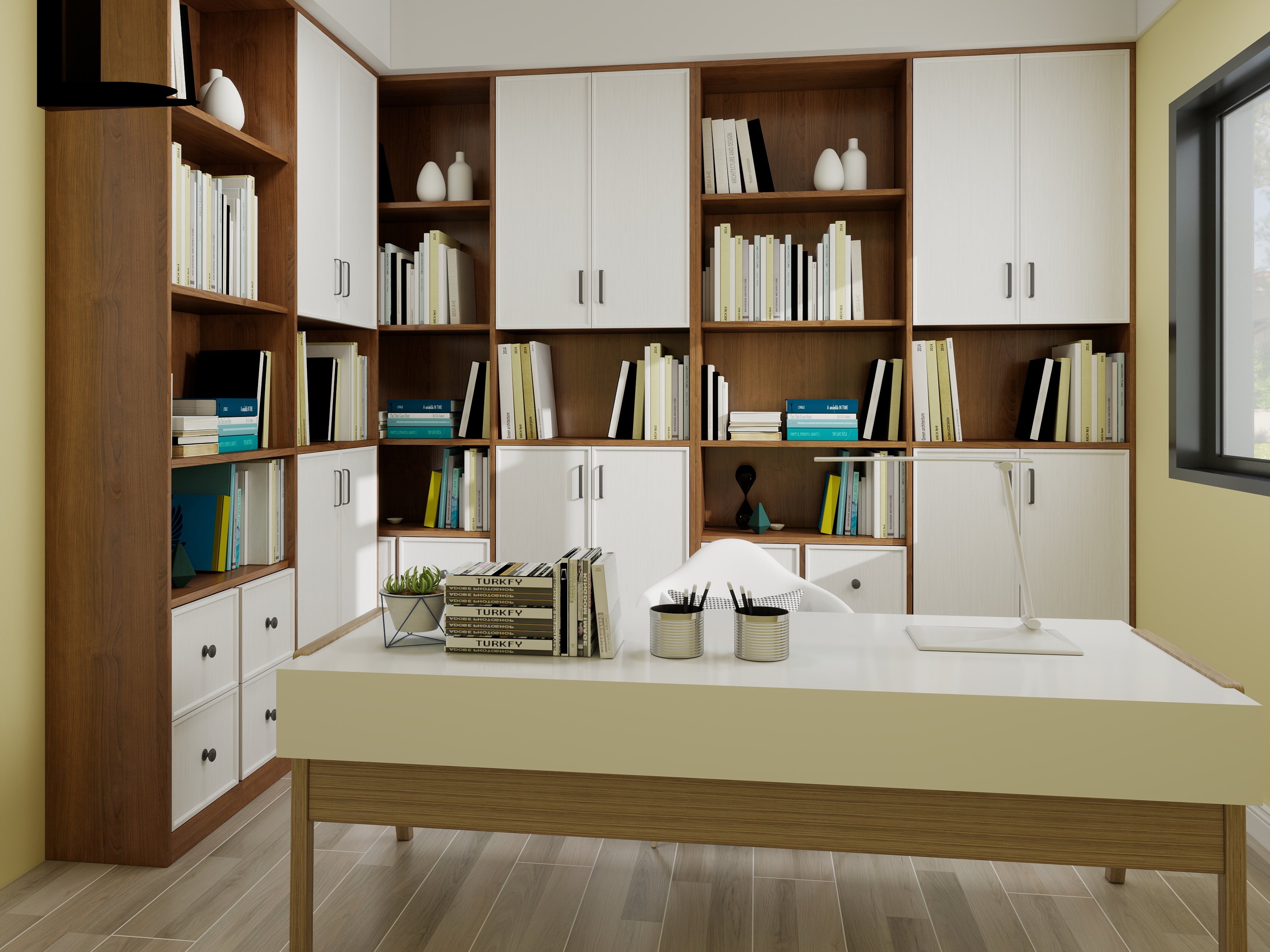 牧野时光-泉湖新城137㎡（4室2厅1厨2卫)（户型轻改造）装修效果图