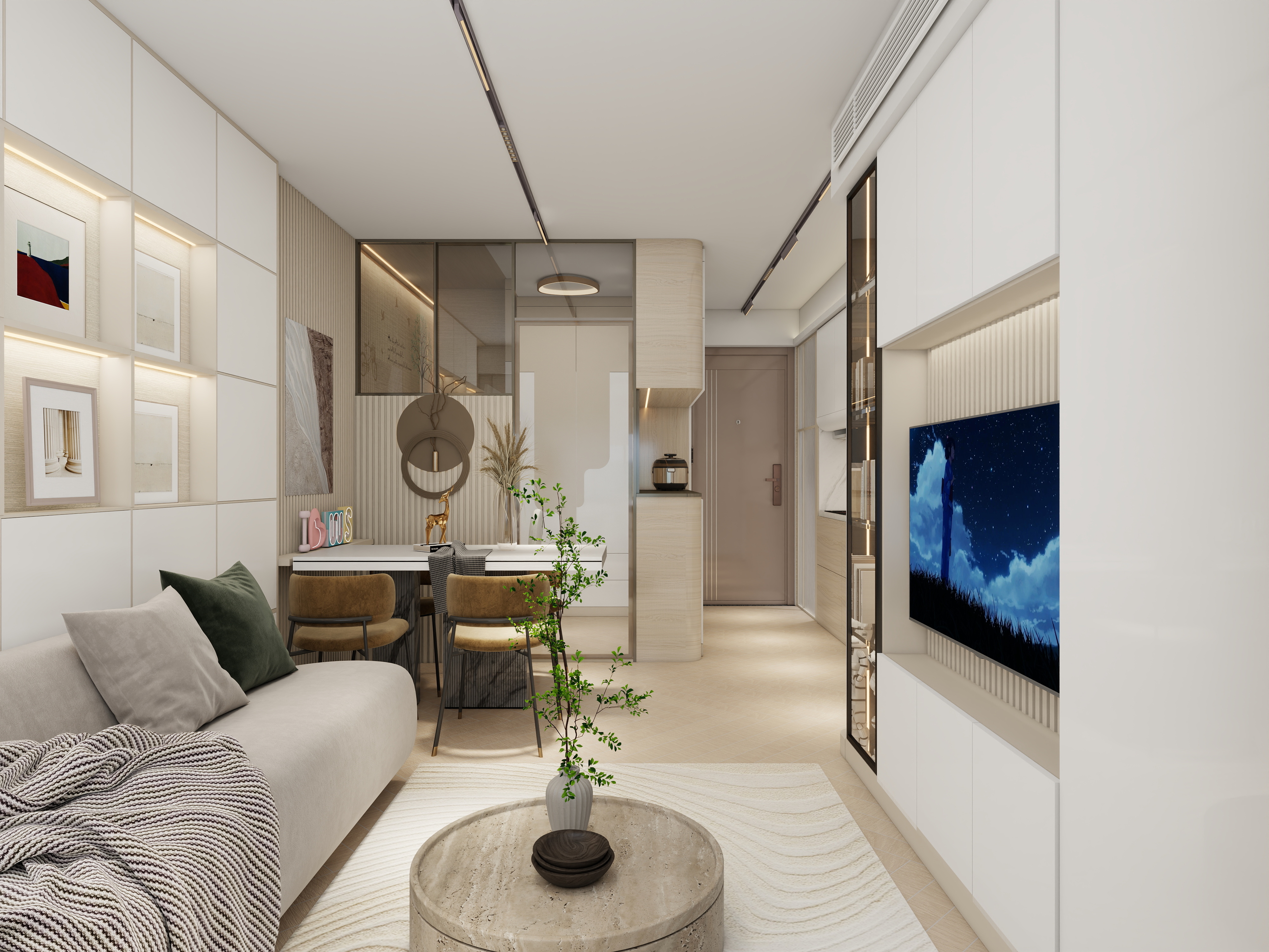 廸偉-麗玥苑现代简约37㎡2室-装修设计方案