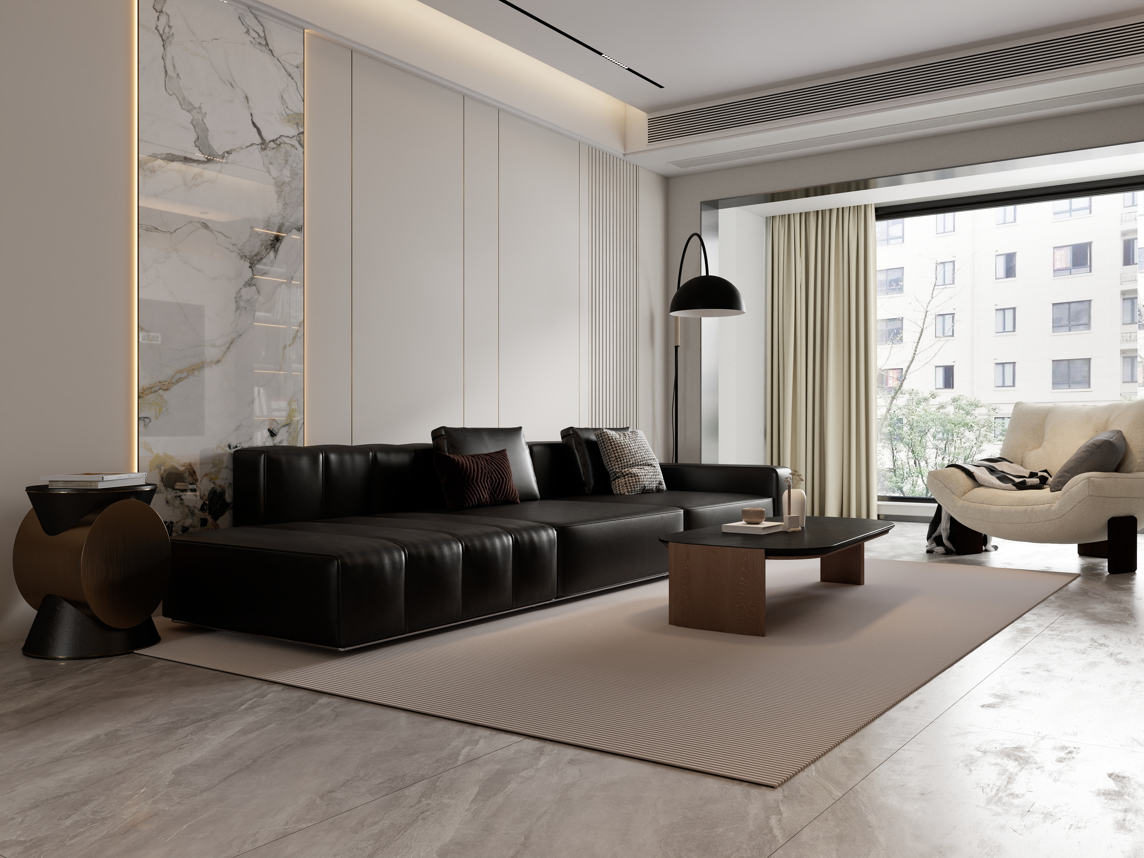 龙珠设计-小区房121㎡3室-装修设计方案