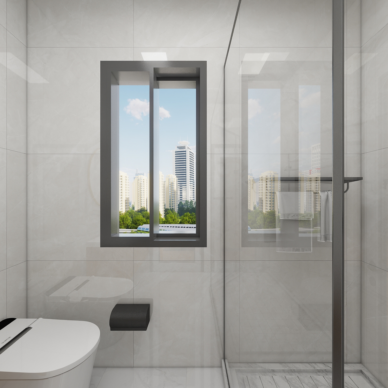 杨豪tvzA-雅韵轩一层卫生间装修效果图第3张