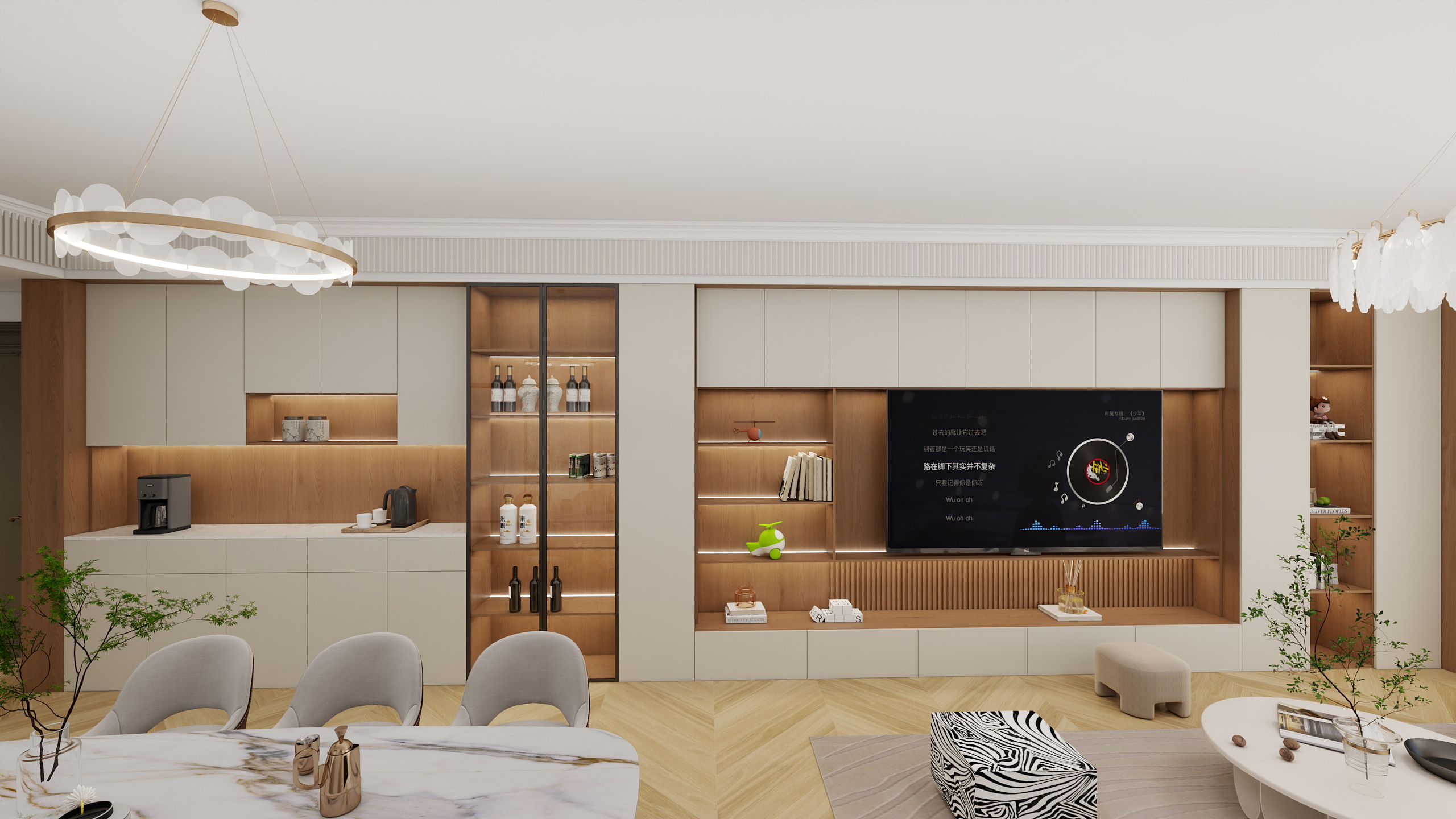 设计师mideo-4室原木奶油法式奶油-装修设计方案