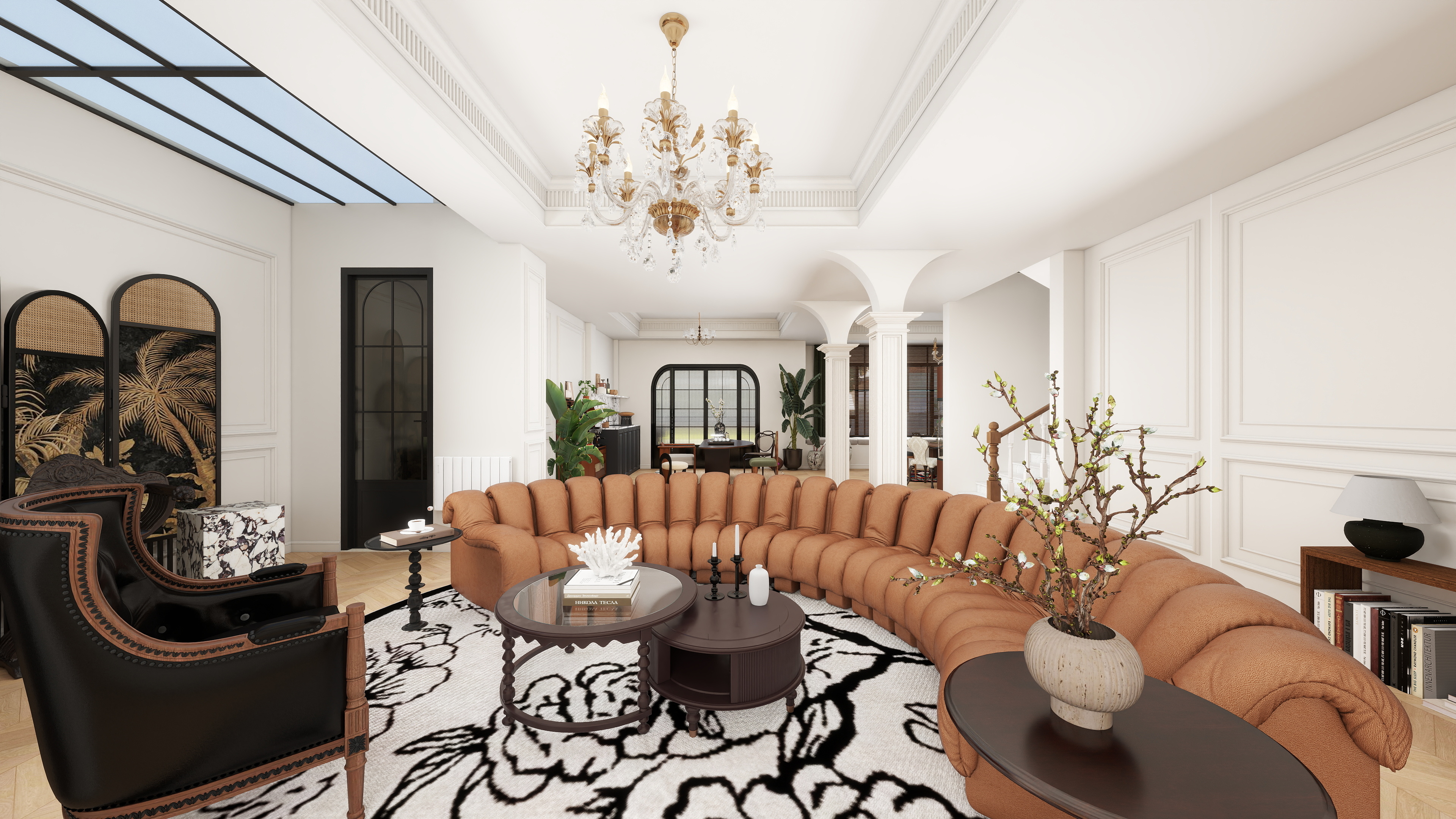 成都叠度设计-成都中粮·御岭湾-417㎡别墅-美式-装修设计方案