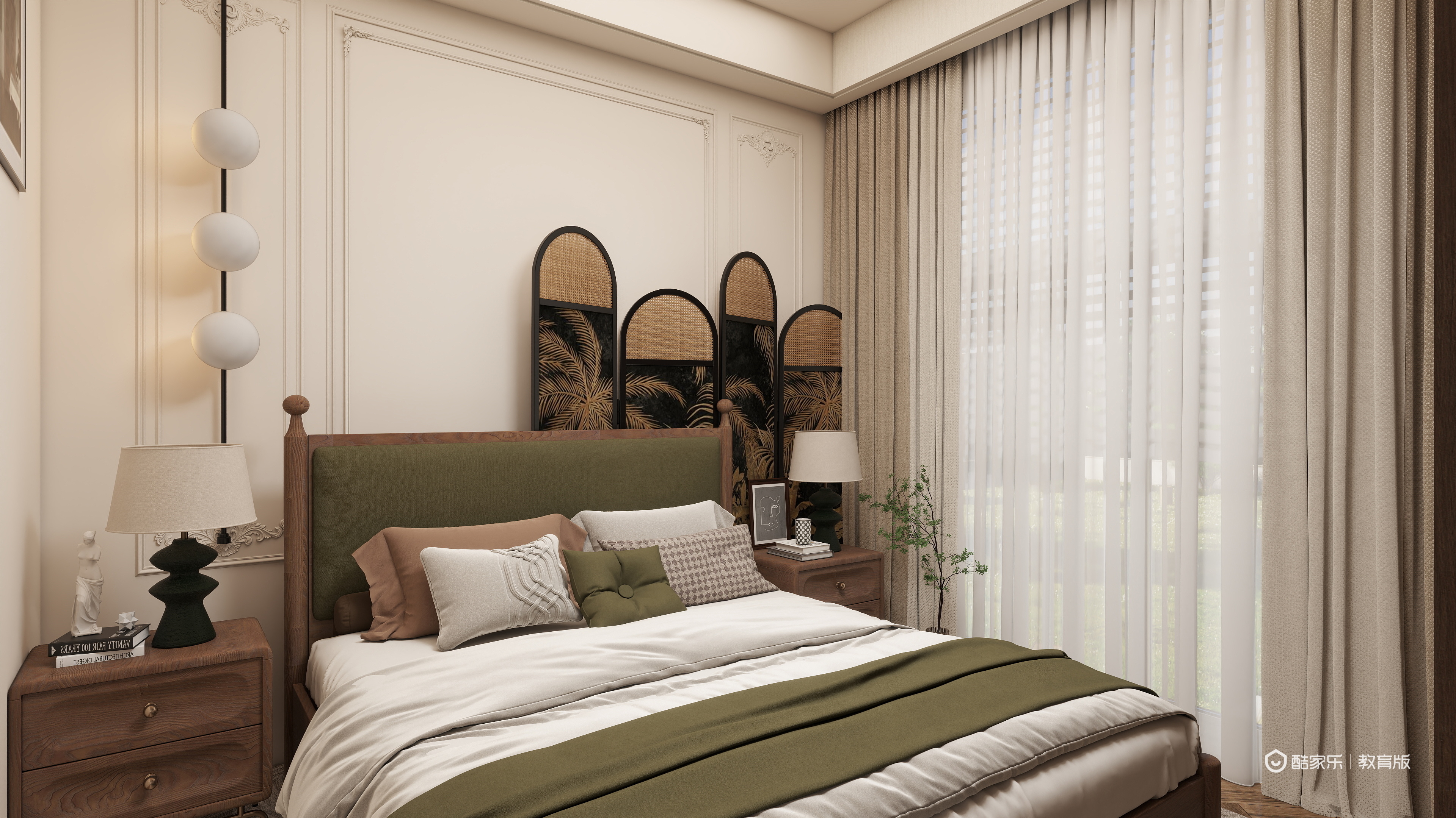 赖雨彤-弗蕾尔一层老人房装修效果图第1张