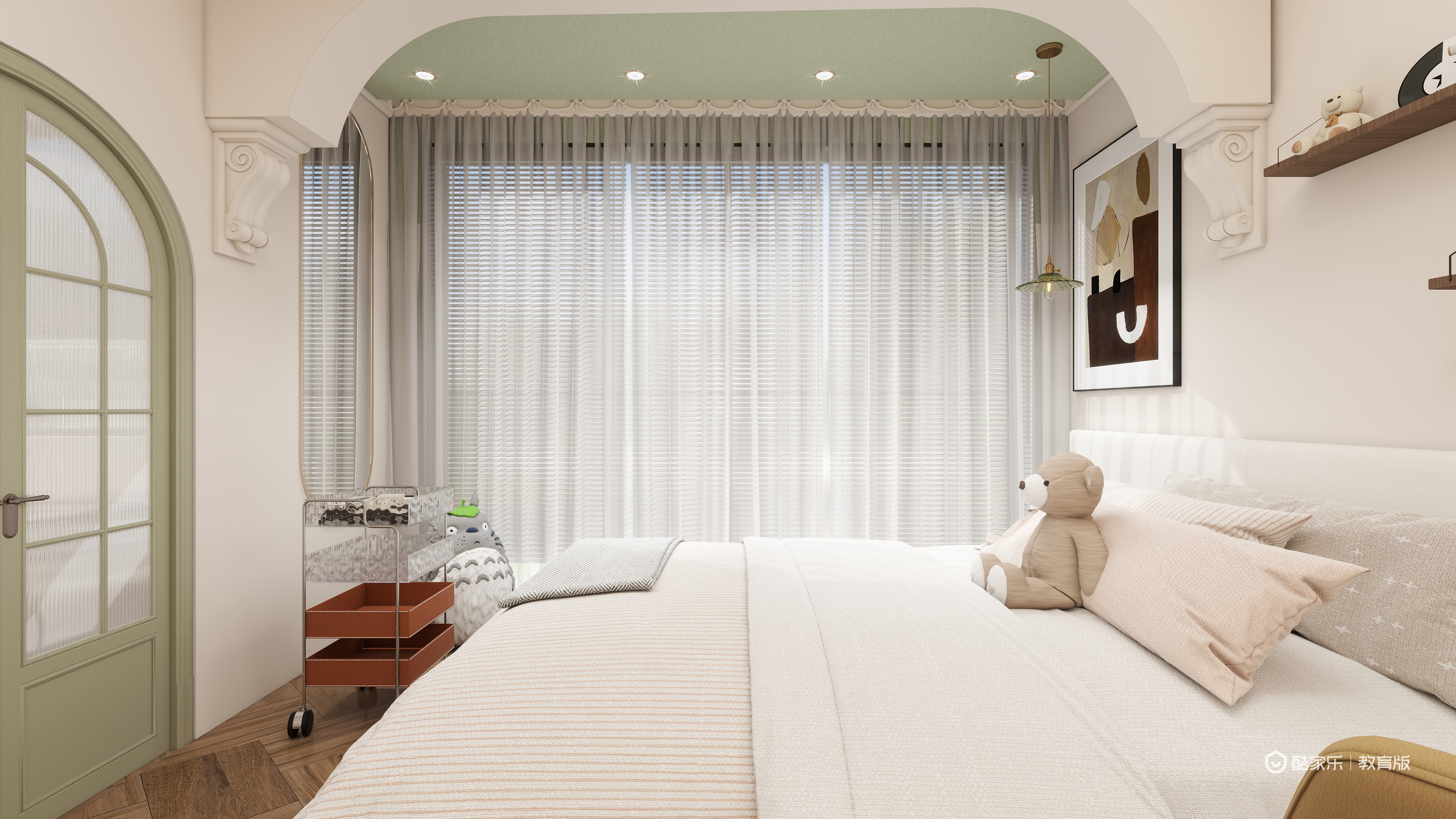 赖雨彤-弗蕾尔一层小孩房装修效果图第1张