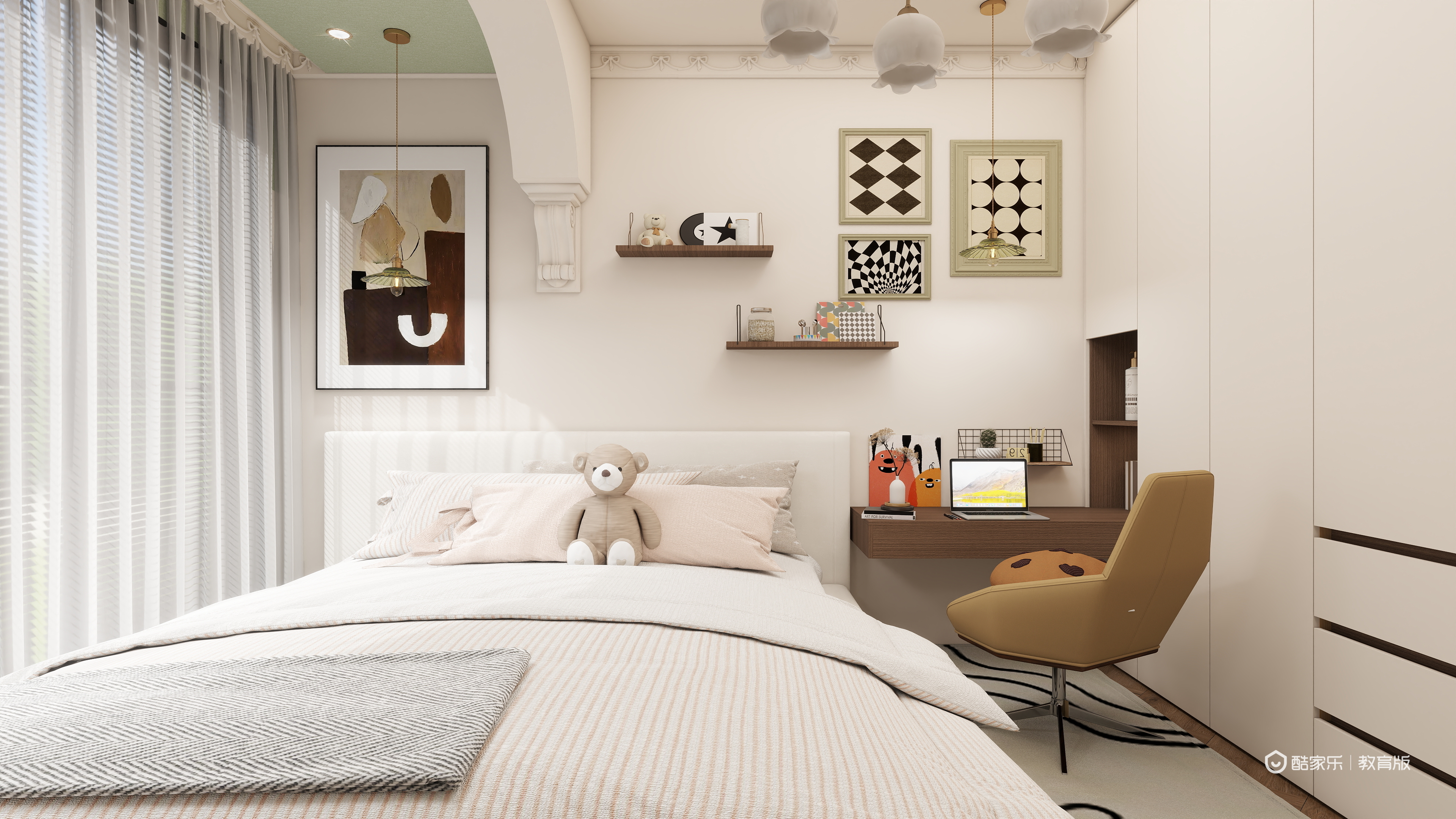 赖雨彤-弗蕾尔一层小孩房装修效果图第3张