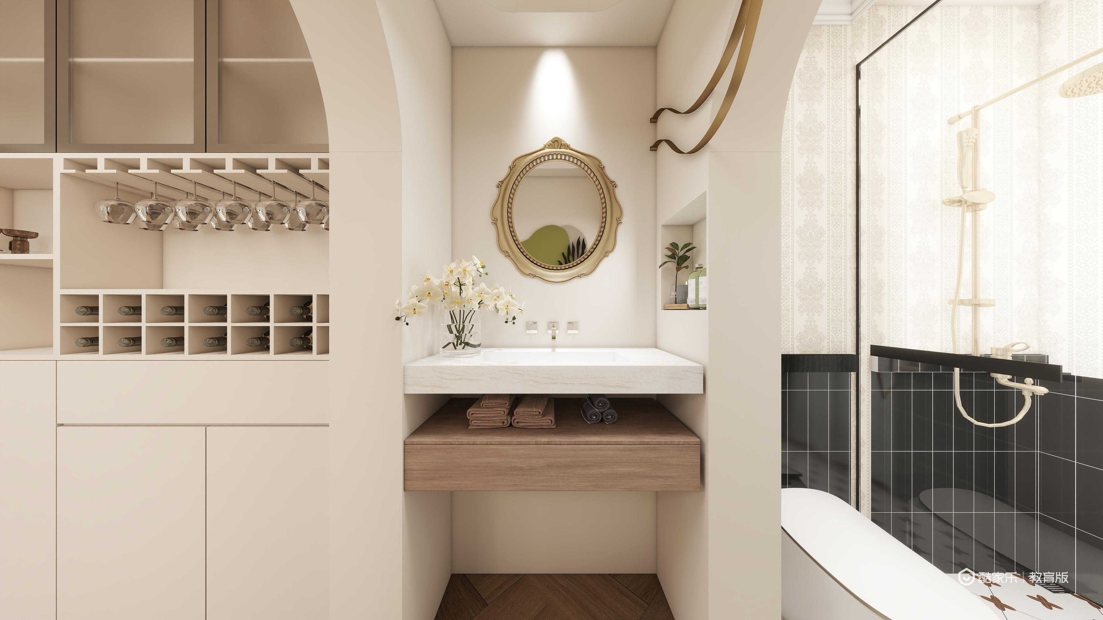 赖雨彤-弗蕾尔一层未命名装修效果图第1张